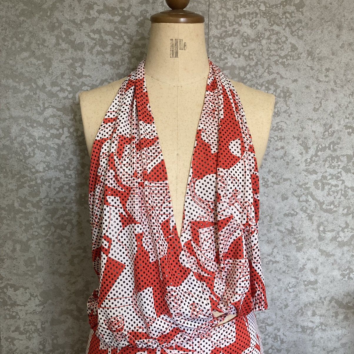 Japanese Brand 2000s Pop-Art Halter Archive Dress One-of-One Size ONE SIZE - 1 Thumbnail