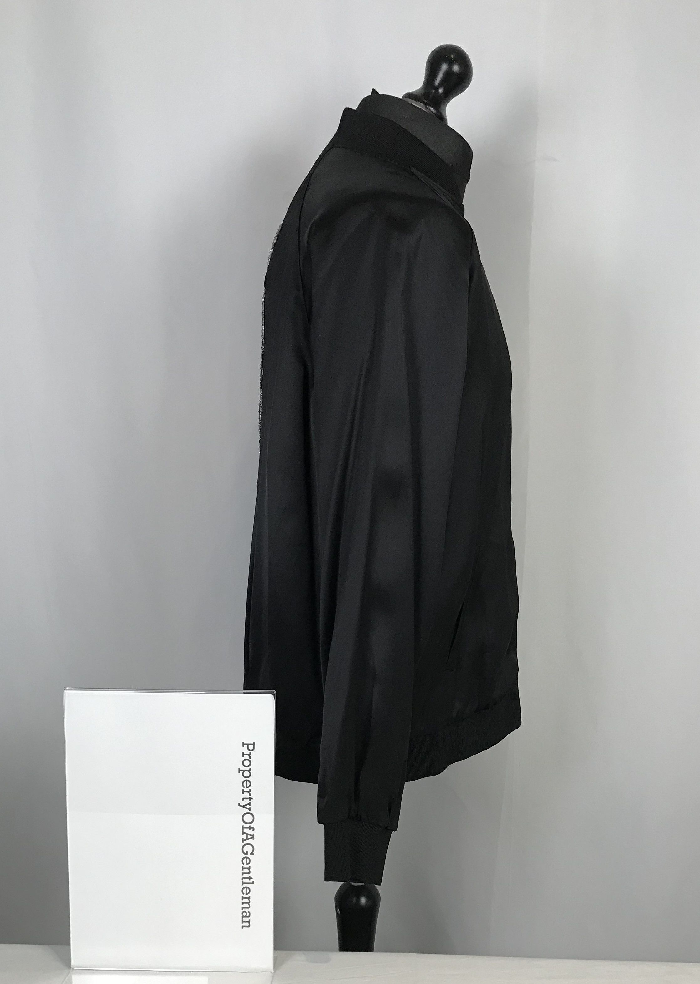 Saint Laurent Paris Black Panther Beaded Bomber Jacket Size US M / EU 48-50 / 2 - 2 Thumbnail