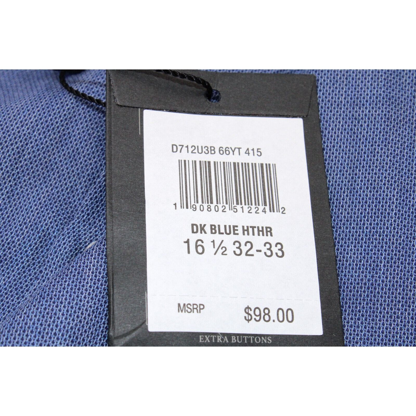 John Varvatos New JOHN VARVATOS USA Signature Tailored Shirt Sz 16.5 32/33 Size US M / EU 48-50 / 2 - 4 Thumbnail