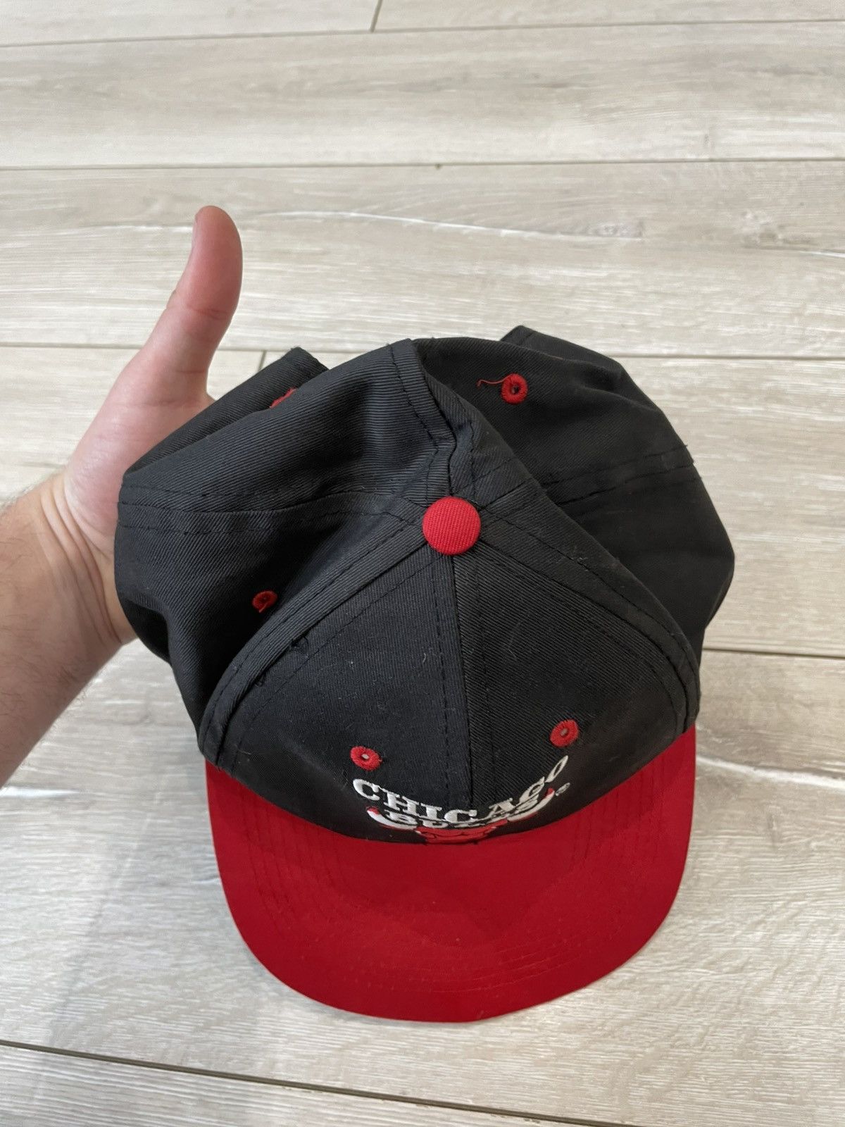 NBA × Vintage Cap Hat CHICAGO BULLS VINTAGE Drew Pearson Snapback anni '90 Size ONE SIZE - 6 Thumbnail