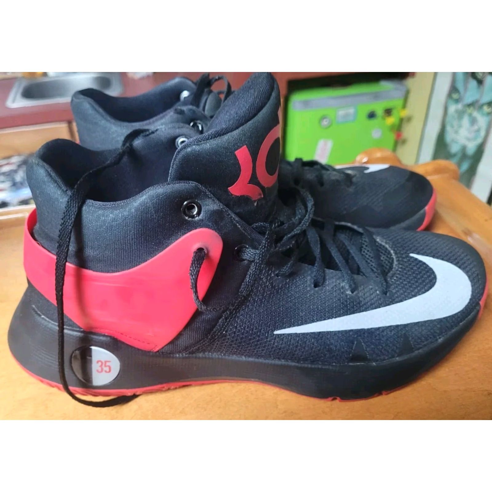 Nike Nike KD Trey 5 IV University Red Grey Black Mens Size 10 Basketball 844571 600 Size US 12 / EU 45 - 2 Thumbnail