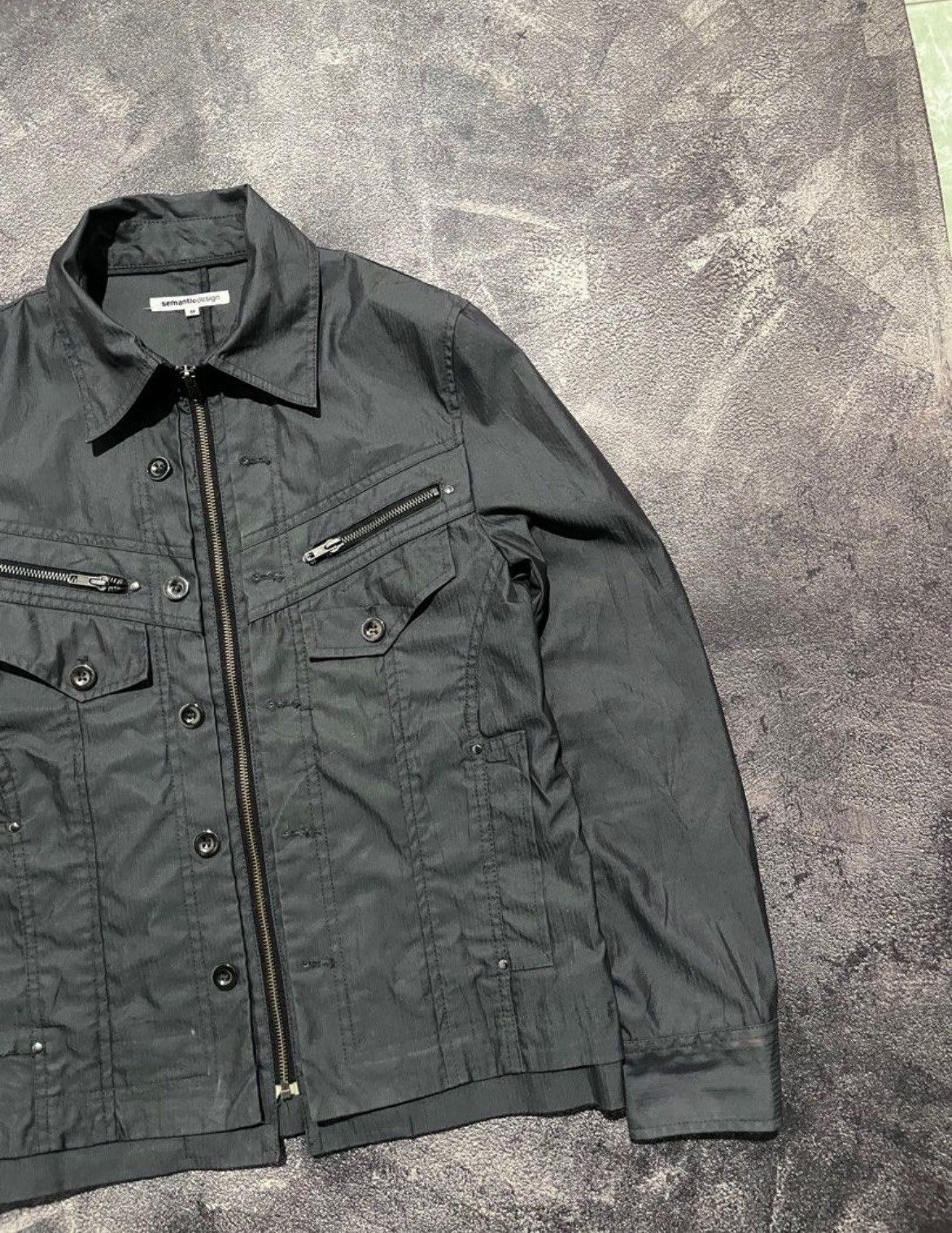 semanticdesign 2000s Japanese Brand Semantic Desain Zipper Light Jacket Size US M / EU 48-50 / 2 - 2 Thumbnail