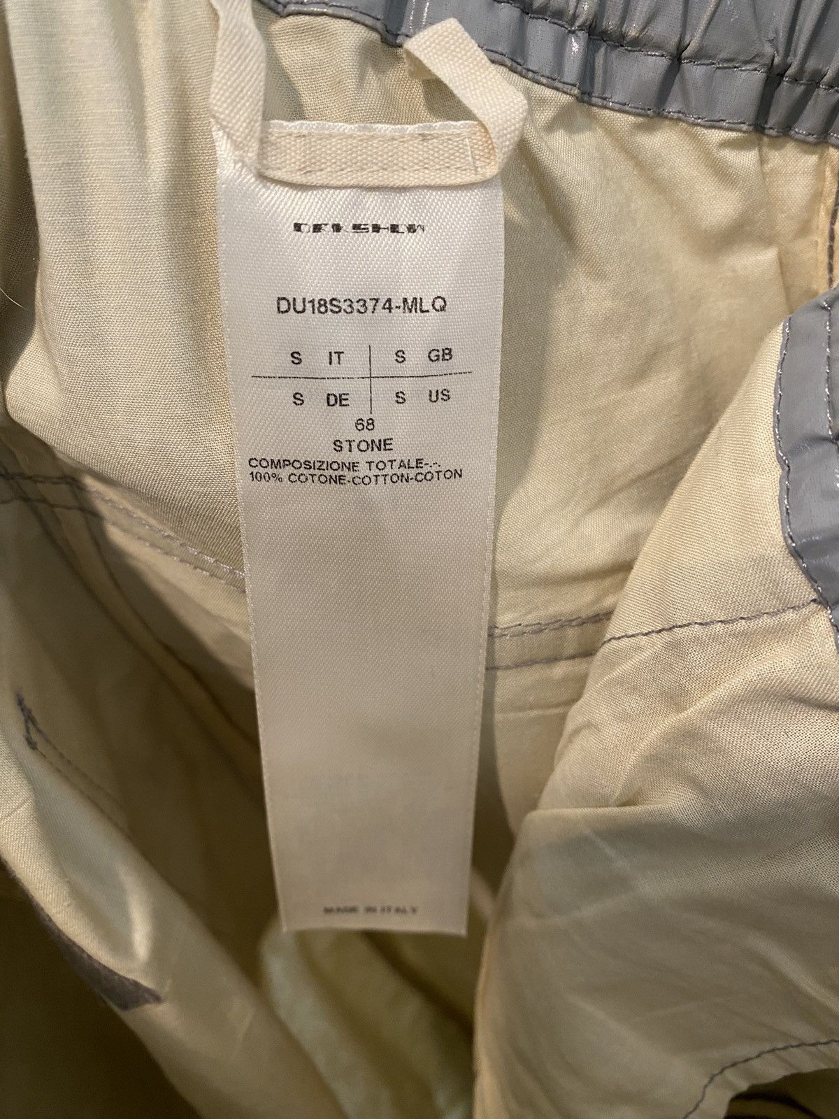 Rick Owens Drkshdw Rick Owens Drop Crotch Grey Vinyl Pants Size US 30 / EU 46 - 9 Thumbnail