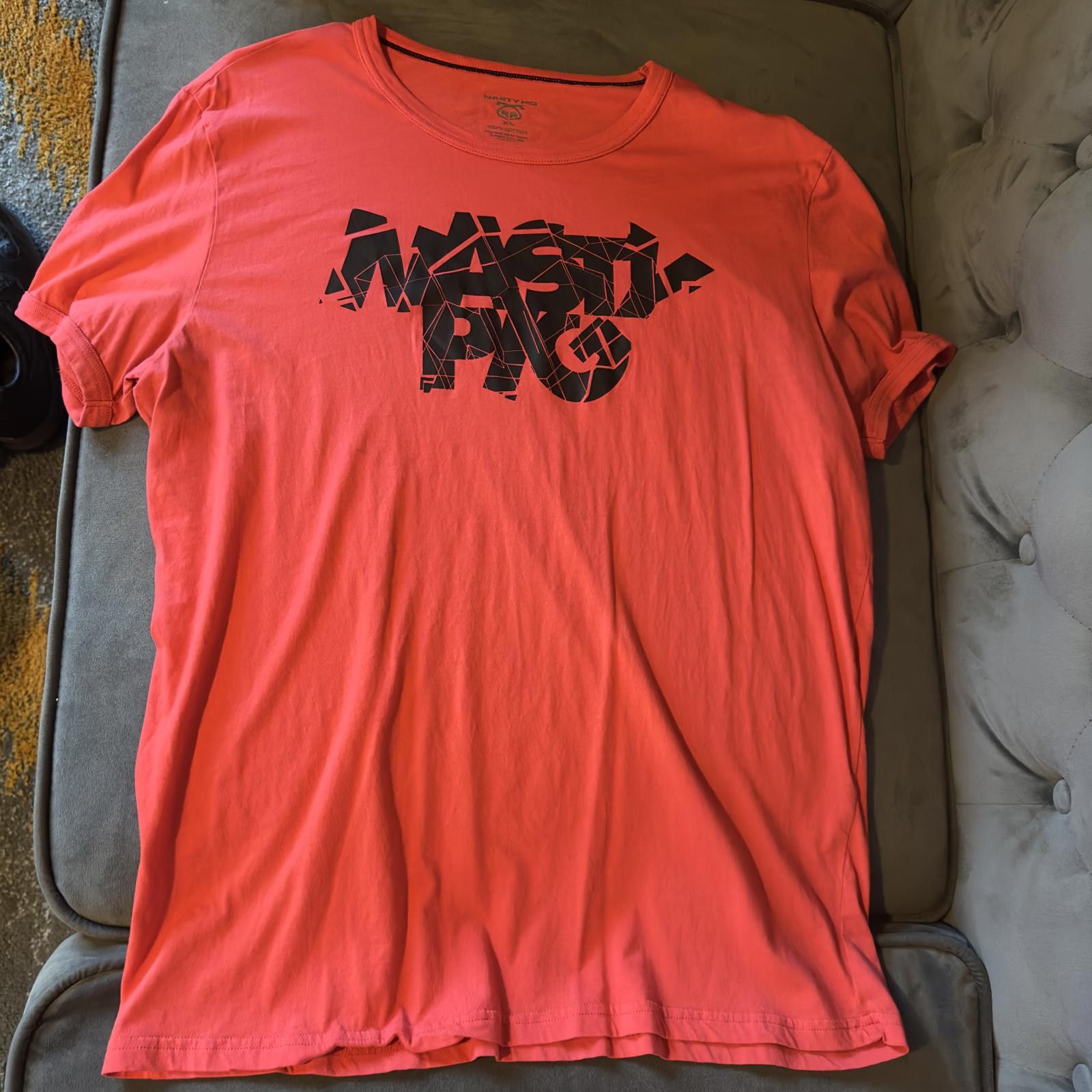 Designer Nasty Pig - worn once - Athletic Pro Coral Graphic T-Shirt Size US XL / EU 56 / 4 - 1 Thumbnail