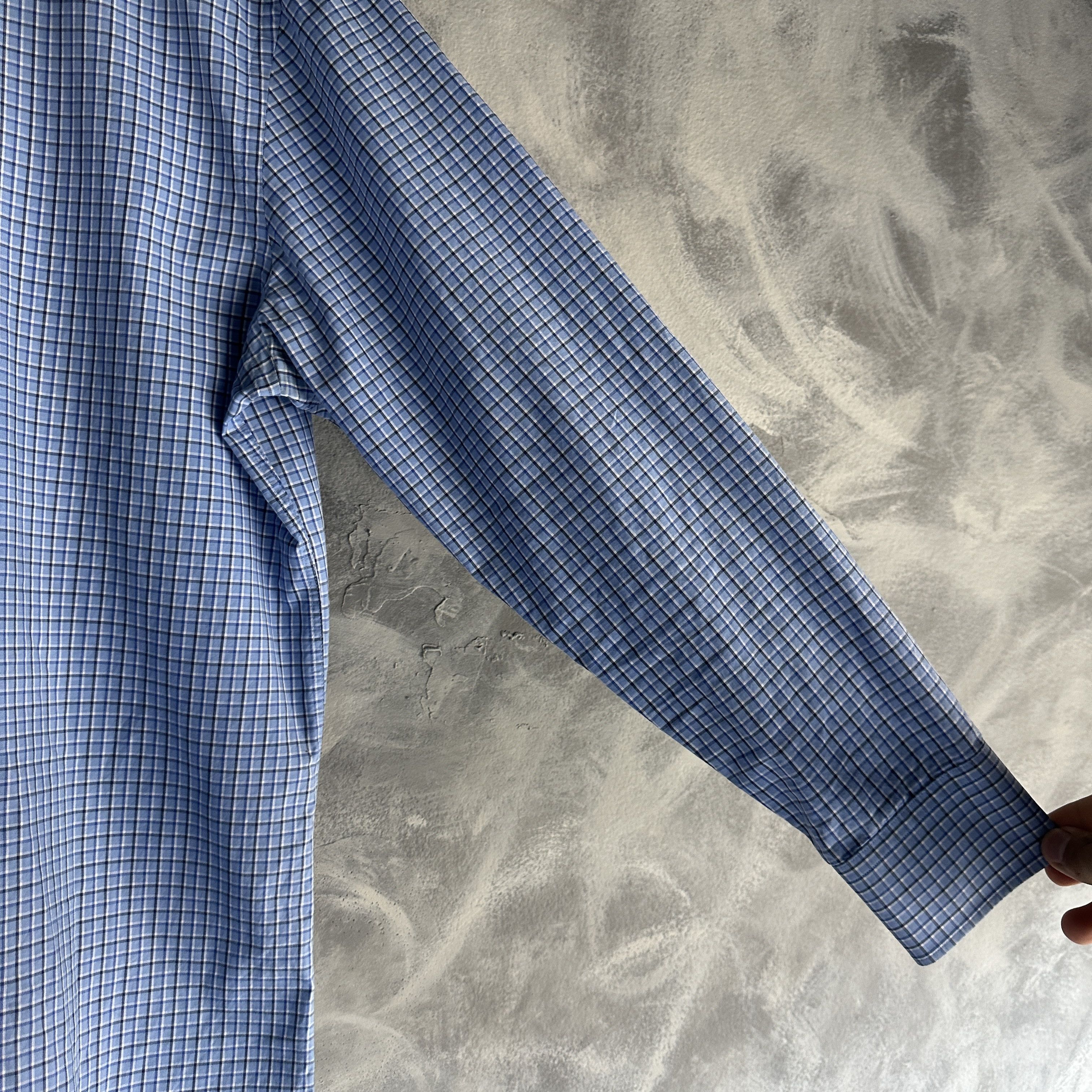 Hugo Boss Hugo Boss Dress Shirt Mens 16.5 32/33 Check Sharp Fit Size US M / EU 48-50 / 2 - 4 Thumbnail