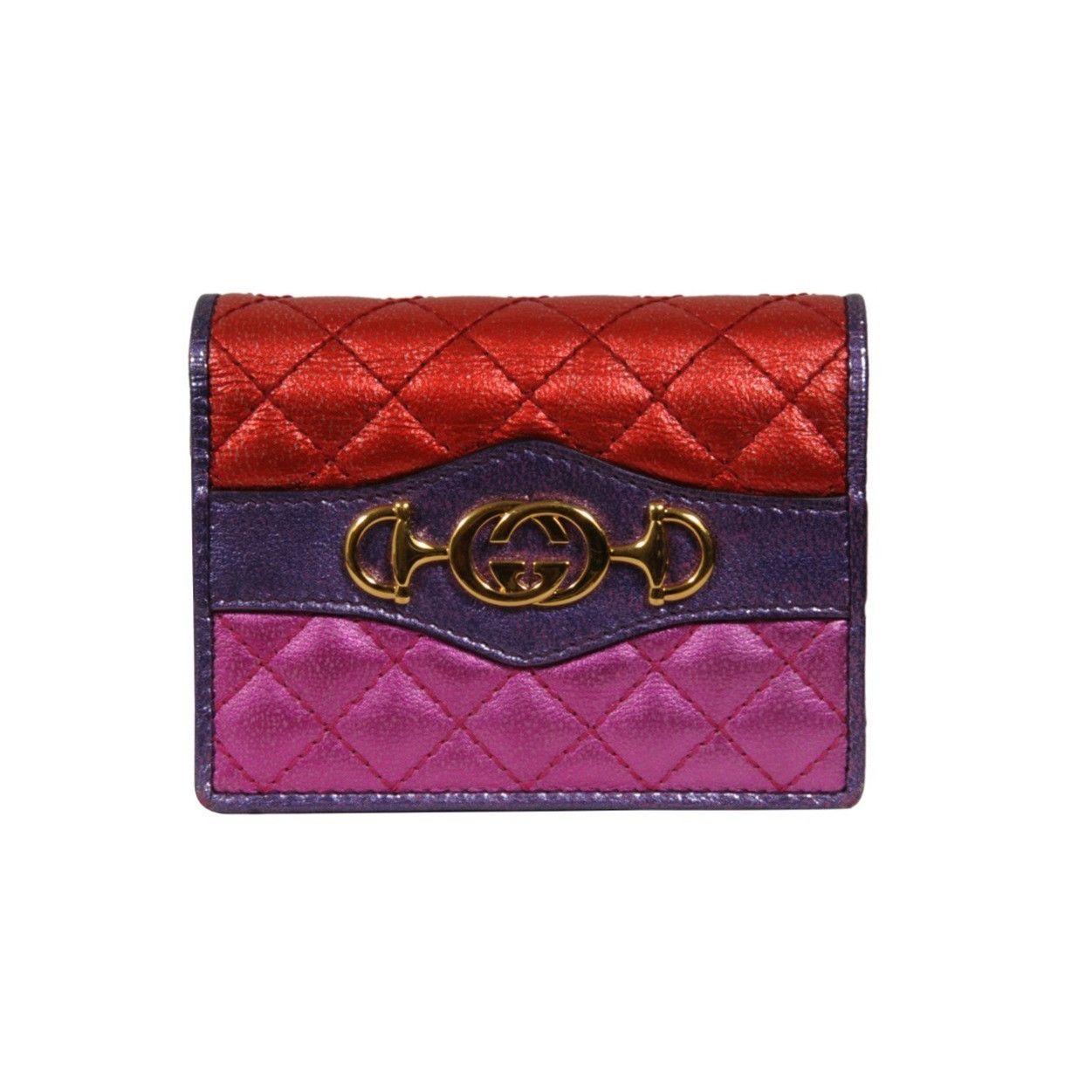 Gucci Zumi Card Case Laminated Nappa Trapunata Wallet Size ONE SIZE - 1 Thumbnail