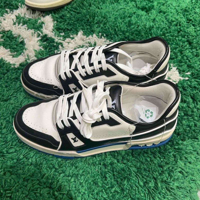 Louis Vuitton Louis Vuitton Trainer Sneakers in Black and Blue 0089 Size US 7.5 / EU 40-41 - 1 Thumbnail