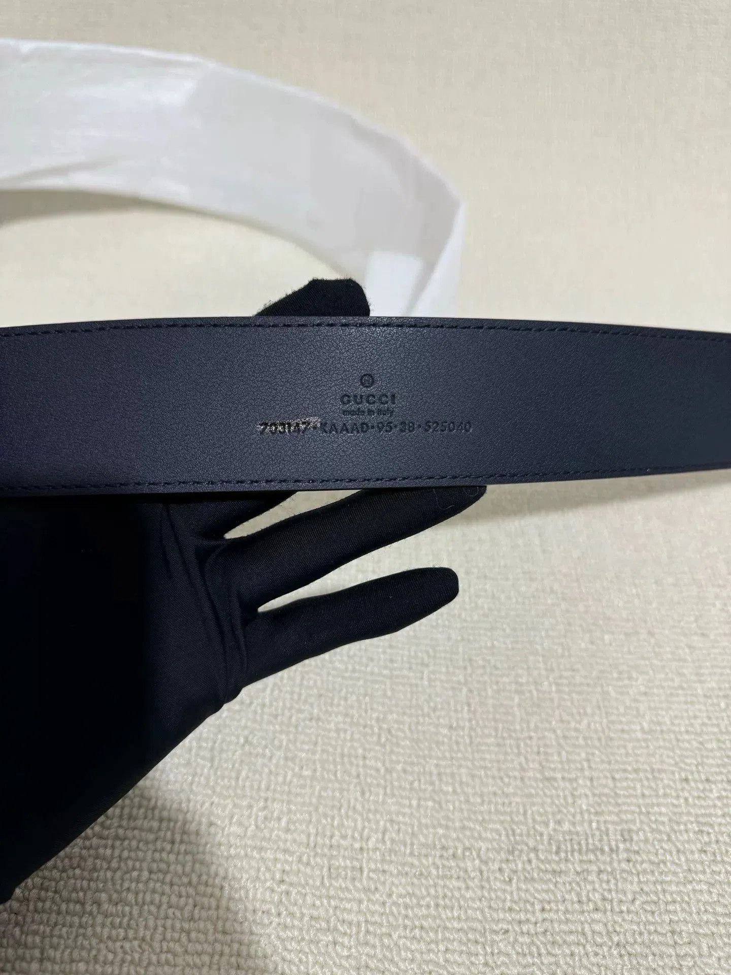 Gucci Gucci Monogram Double G Logo Belt 4cm. Size ONE SIZE - 5 Thumbnail
