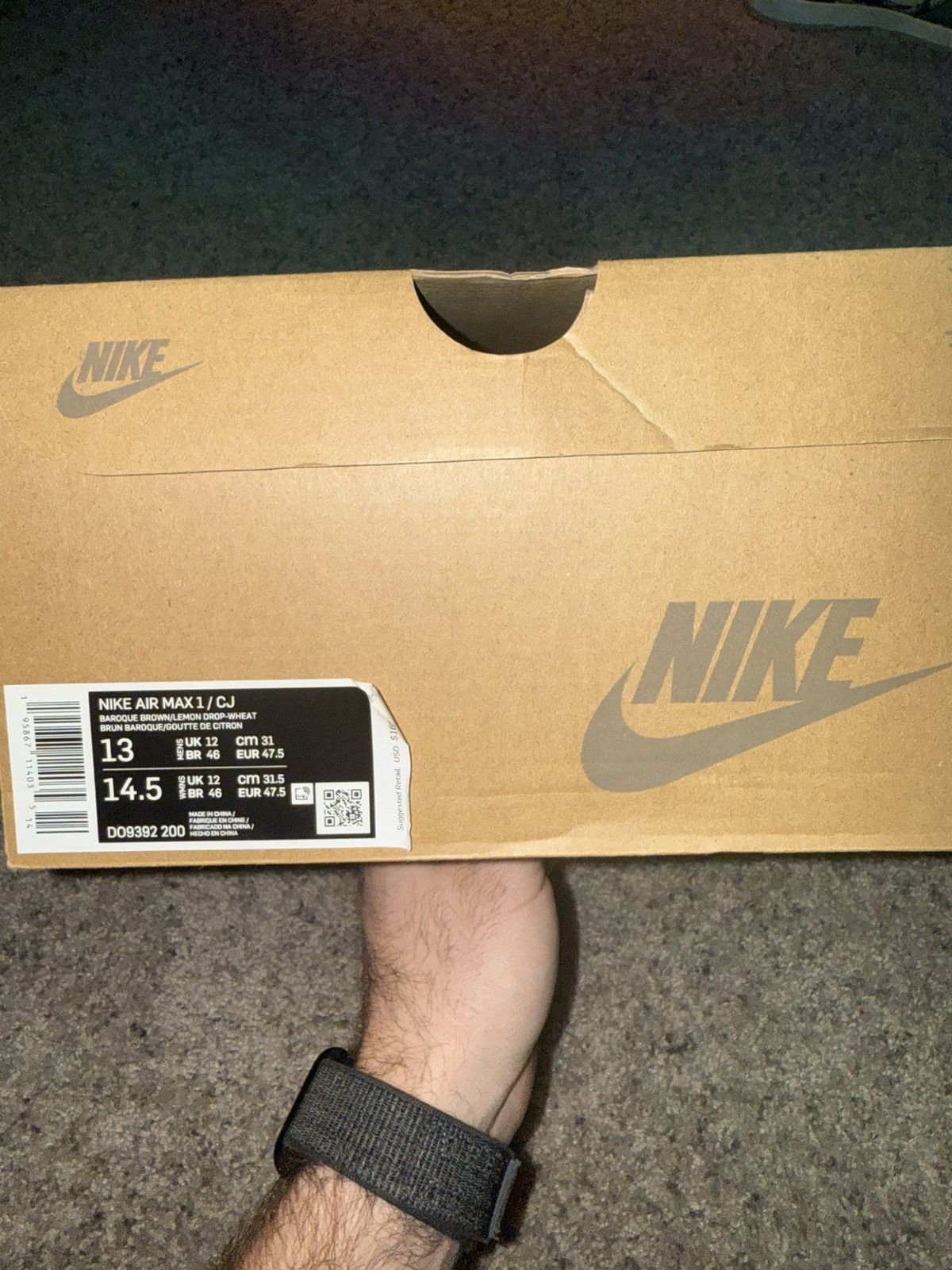 Nike × Travis Scott NIKE AIR MAX 1 / CJ Size US 13 / EU 46 - 7 Thumbnail