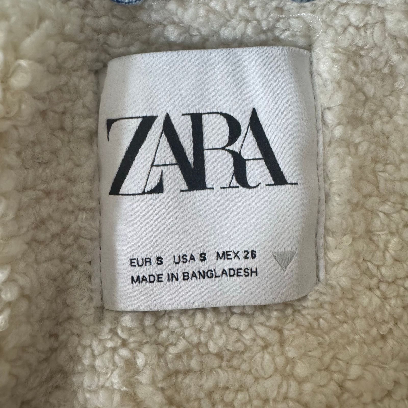 Zara ZARA Sherpa Lined Denim Jacket Size Small Size S / US 4 / IT 40 - 7 Thumbnail