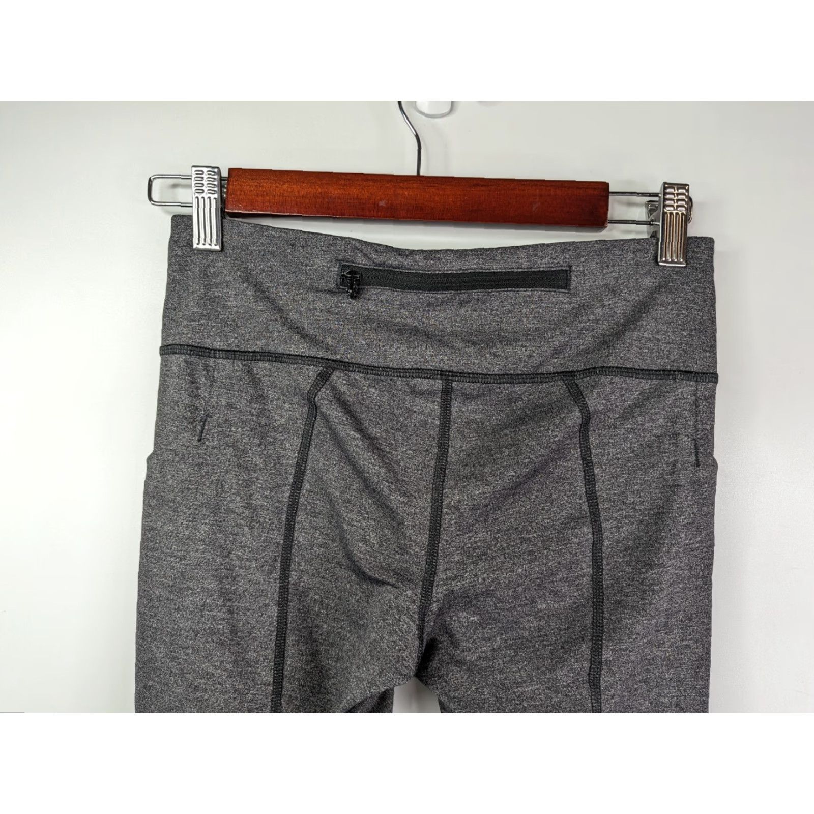 Lululemon Lululemon Pace Rival Crop Leggings Pant Size 4 Gray Heathered Black W6ACIS Size 27" / US 4 / IT 40 - 6 Thumbnail