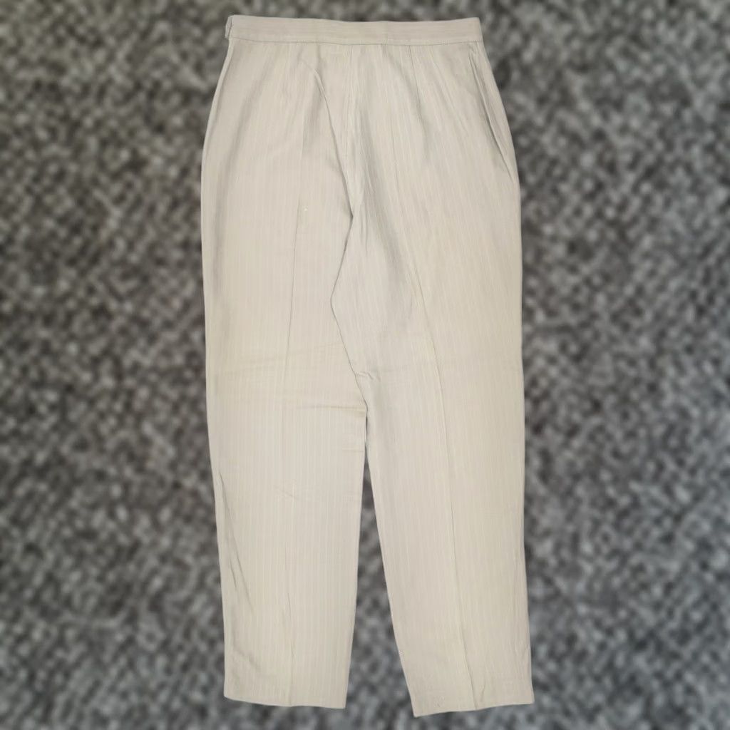 Vintage COCONUT Womens Casual Trousers Beige Acrylic Large W32 L29 Size 36" / US 14 / IT 50 - 1 Thumbnail