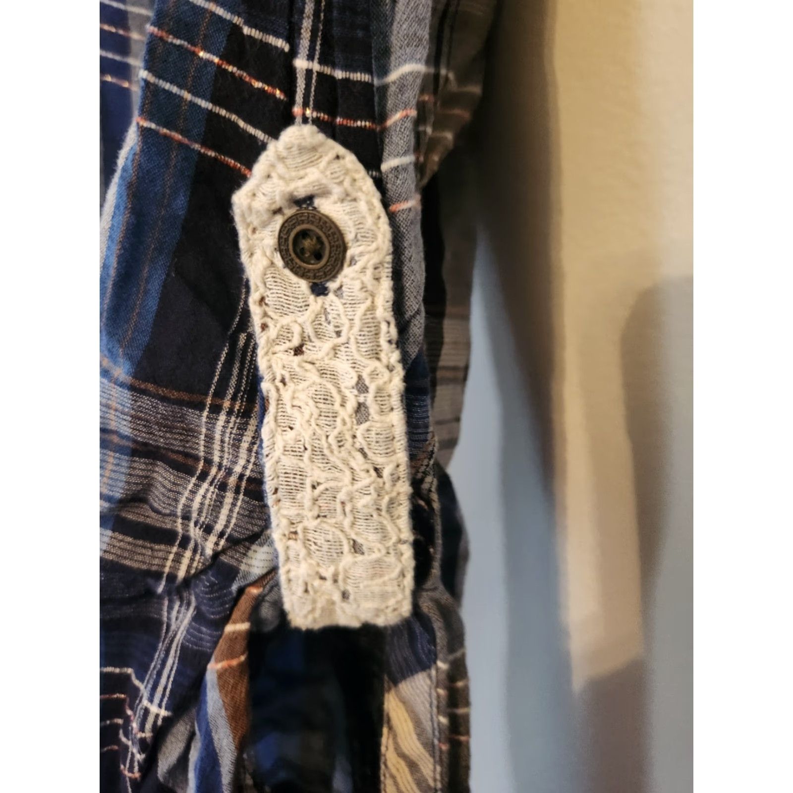 Vintage Dressbarn Button-Up Shirt Western Plaid Cotton 2X Women Size XXL / US 16-18 / IT 52-54 - 6 Thumbnail