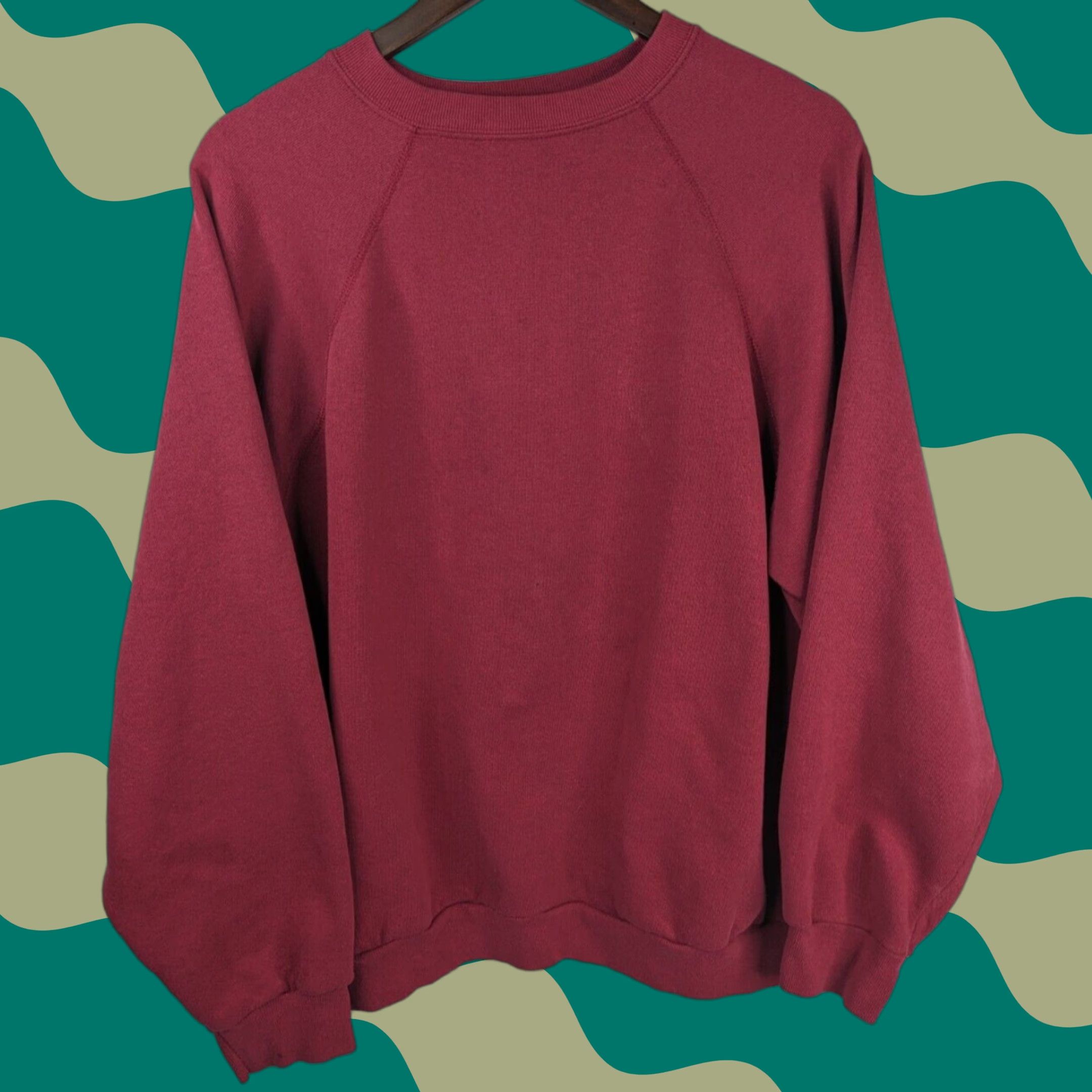 Tultex VINTAGE Tultex Sweatshirt Men XL Red Cotton Polyester Blend 50/50 Pullover Size US XL / EU 56 / 4 - 1 Thumbnail