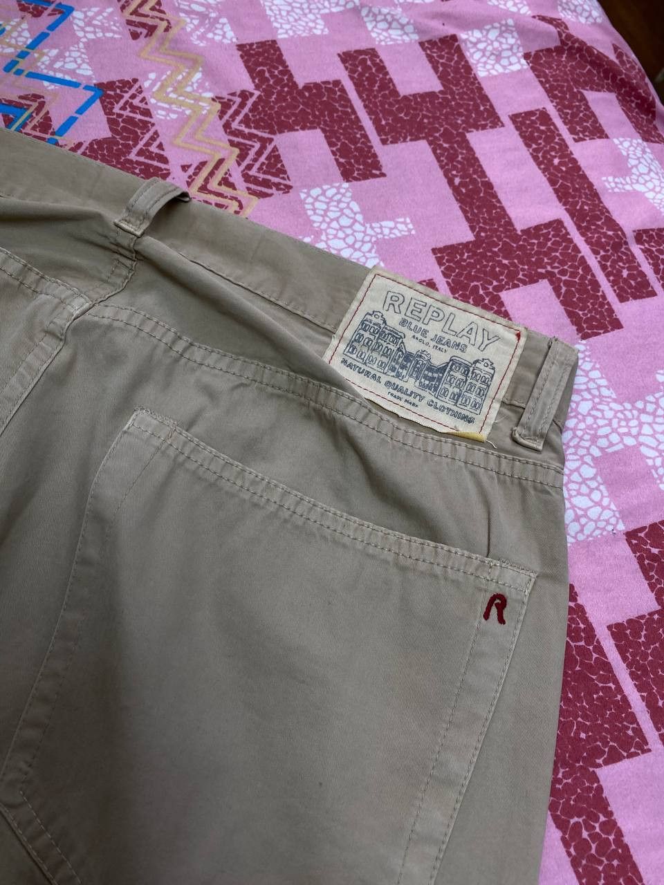 Replay Replay logo jeans pants beige Y2K vintage streetwear Size US 32 / EU 48 - 19 Thumbnail