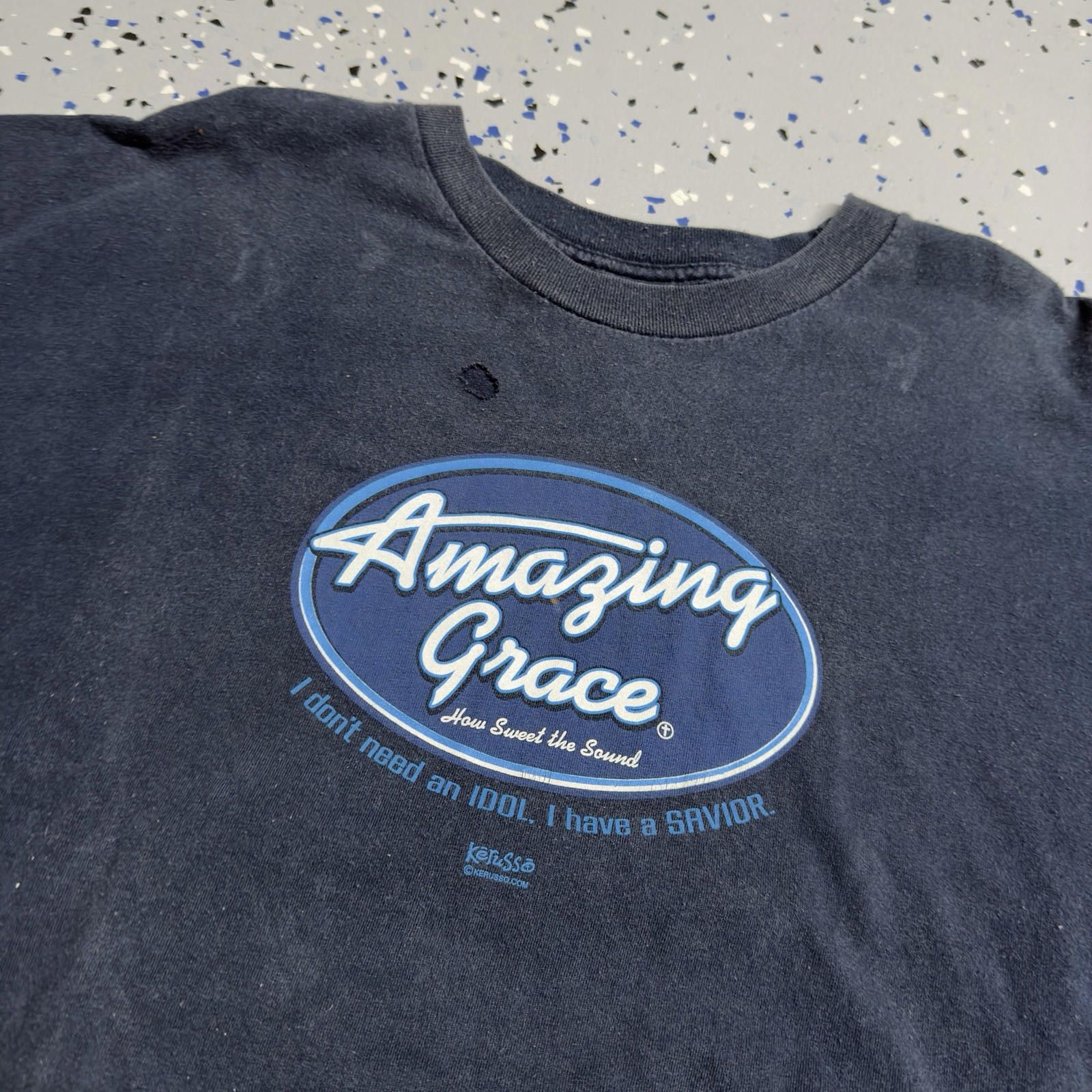 Designer Vintage Amazing Grace American idle Jesus piece size XL Size ONE SIZE - 3 Thumbnail