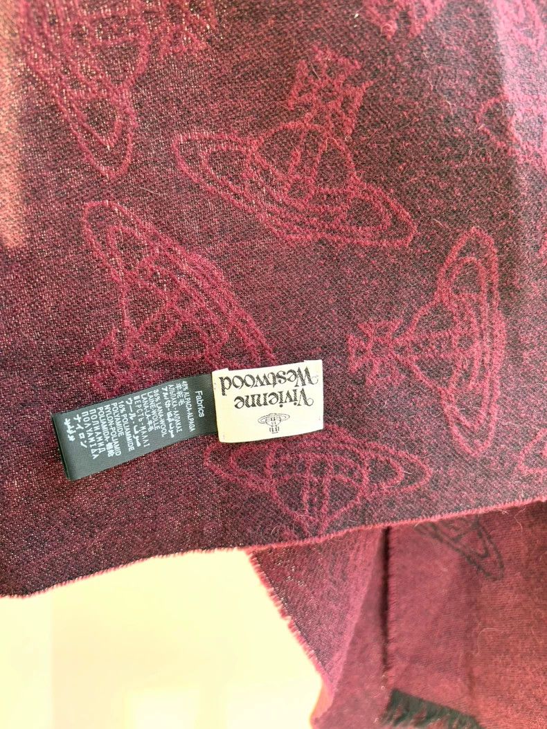 Vivienne Westwood Vivienne Westwood Double-faced Saturn full print red scarf Size ONE SIZE - 6 Thumbnail