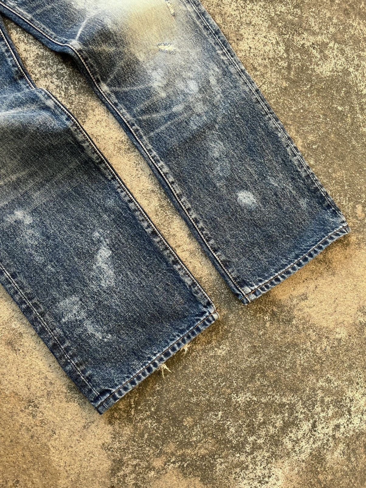 Japanese Brand 💥RNA distressed denim Japan brand / PERFECT ACID WASHED Size US 34 / EU 50 - 4 Thumbnail