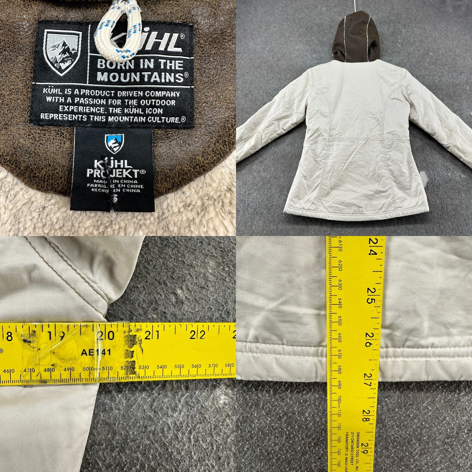Vintage Kuhl Jacket Womens S Brown Parka Hooded Sherpa Fleece Arktik Zip Bomber Weathergear Full Zip Size S / US 4 / IT 40 - 10 Thumbnail