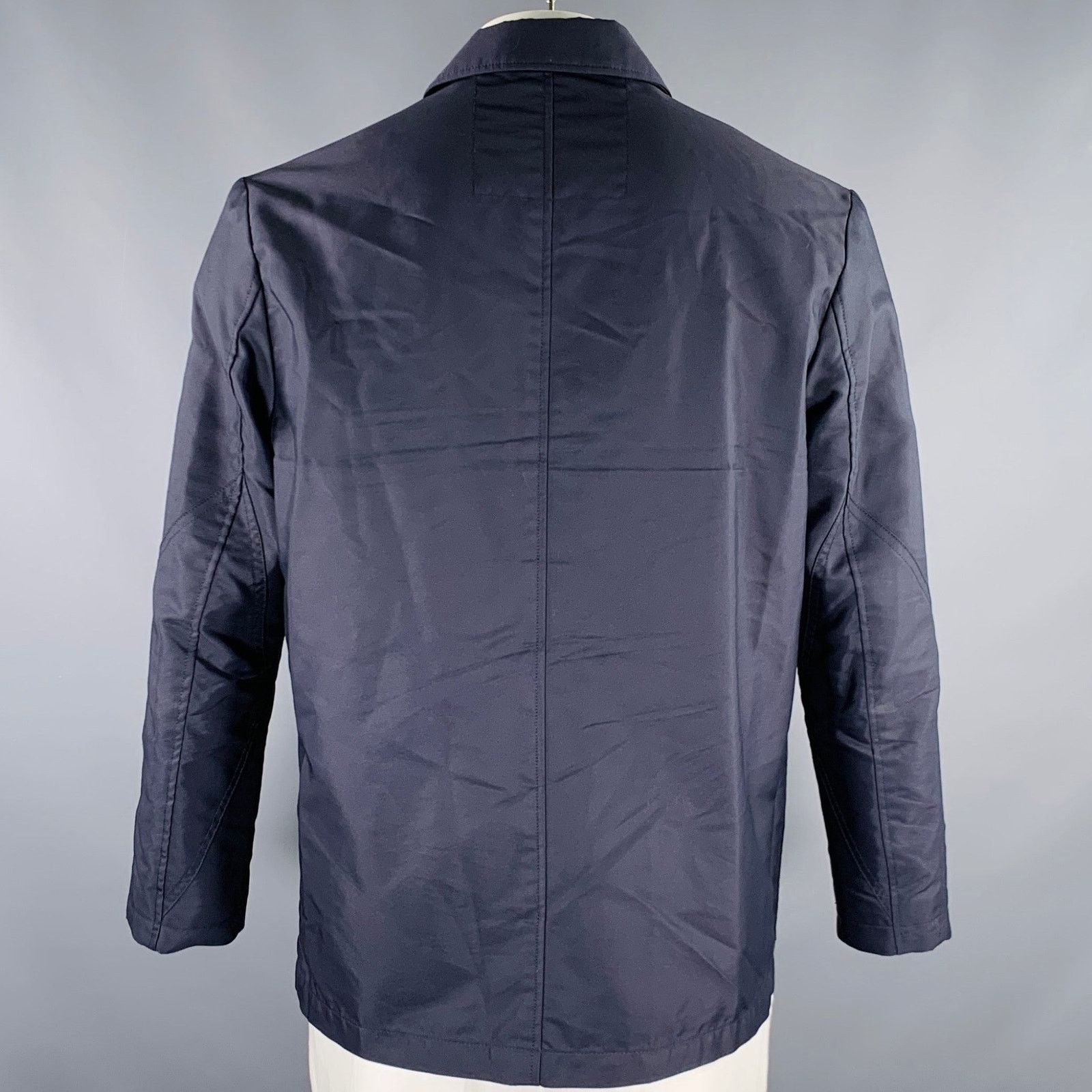 Paul Smith PAUL SMITH Size XL Navy Nylon Cotton Single Breasted Jacket Size US XL / EU 56 / 4 - 3 Thumbnail