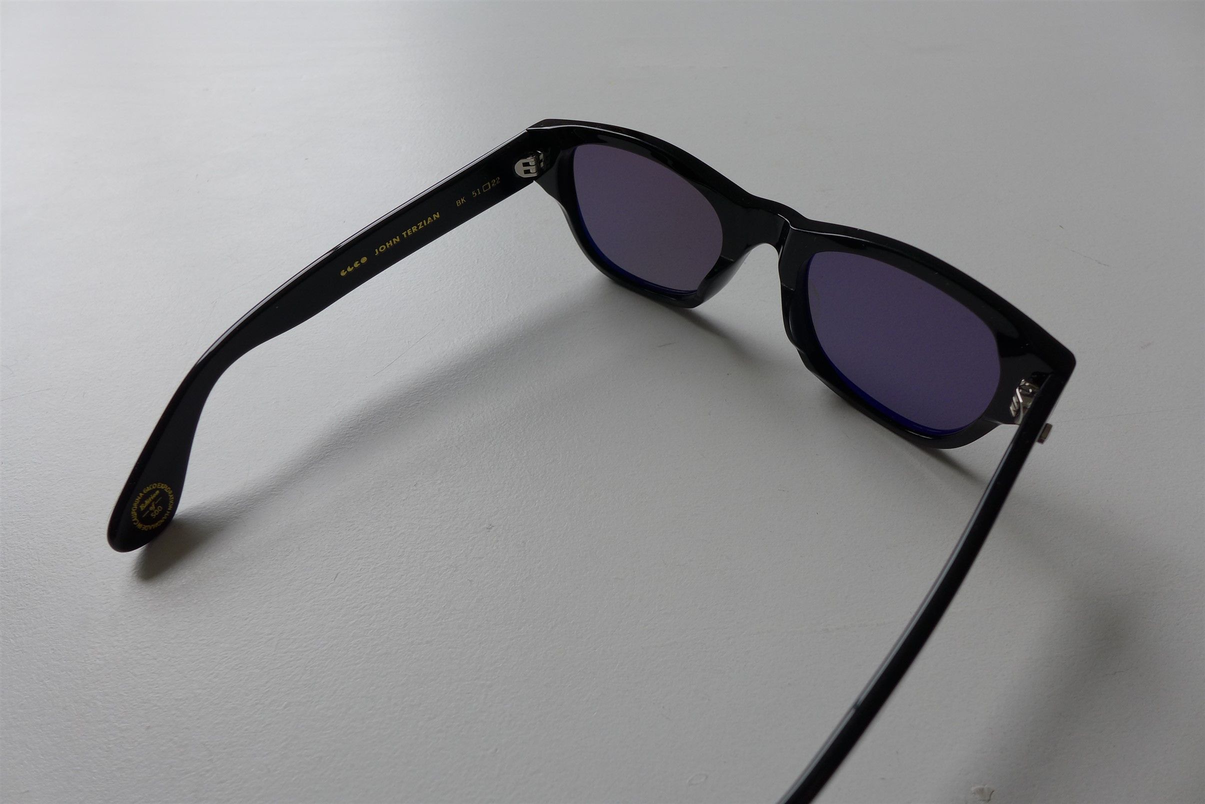 Garrett Leight GLCO x John Terzian Sunglasses -- Black Acetate Size ONE SIZE - 3 Thumbnail