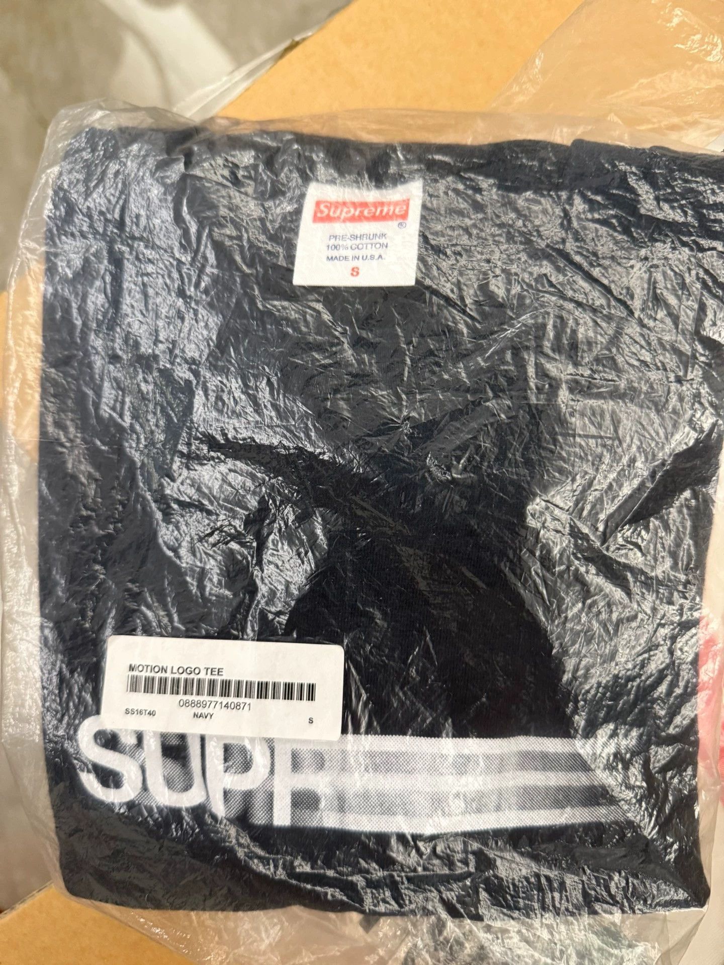Supreme Supreme 16SS Motion Logo Tee Navy S New w/ Tags Size US S / EU 44-46 / 1 - 1 Thumbnail