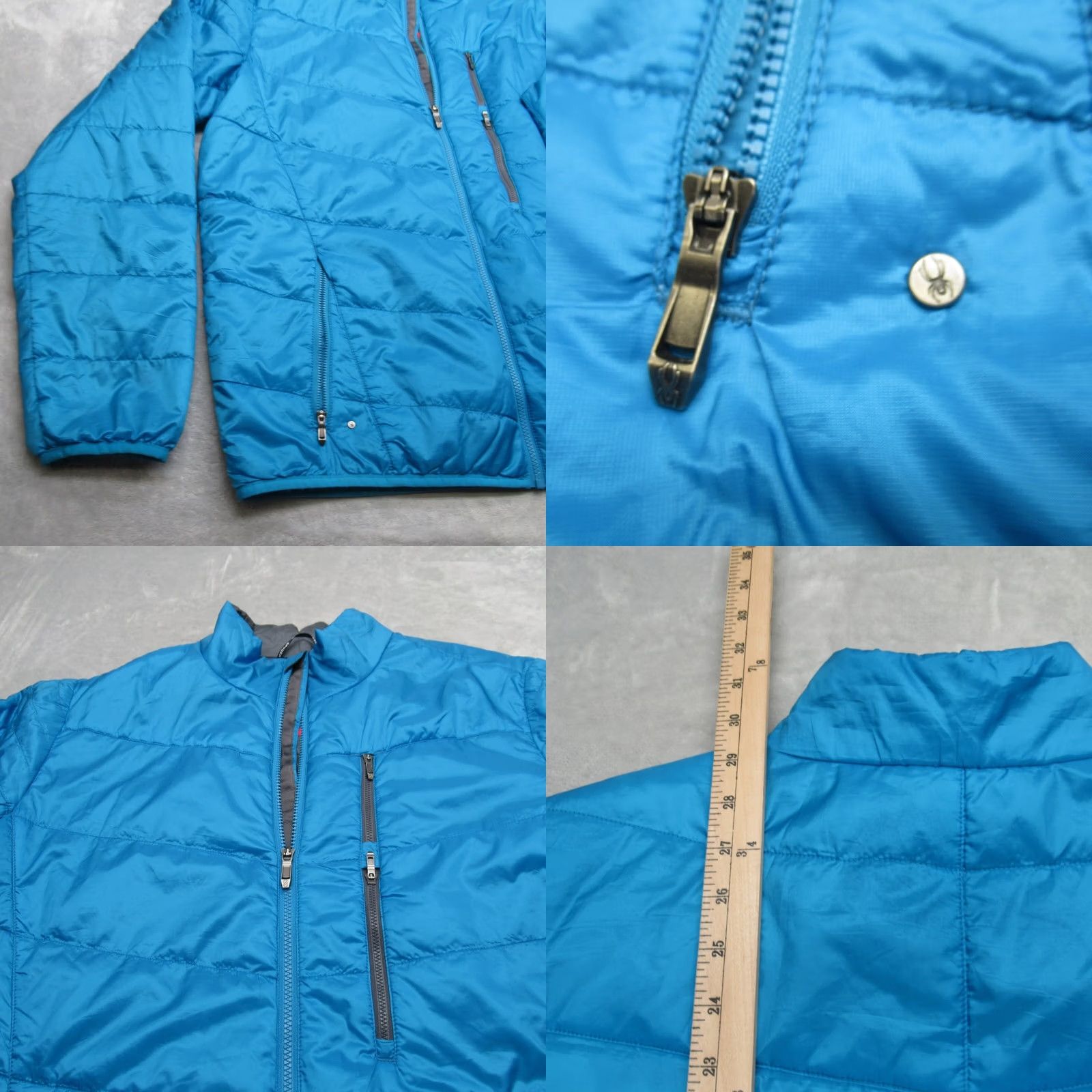 Spyder Spyder Jacket Mens 2XL Blue Pockets Packable Primaloft Full Zip Quilted Puffer Size US XXL / EU 58 / 5 - 8 Thumbnail