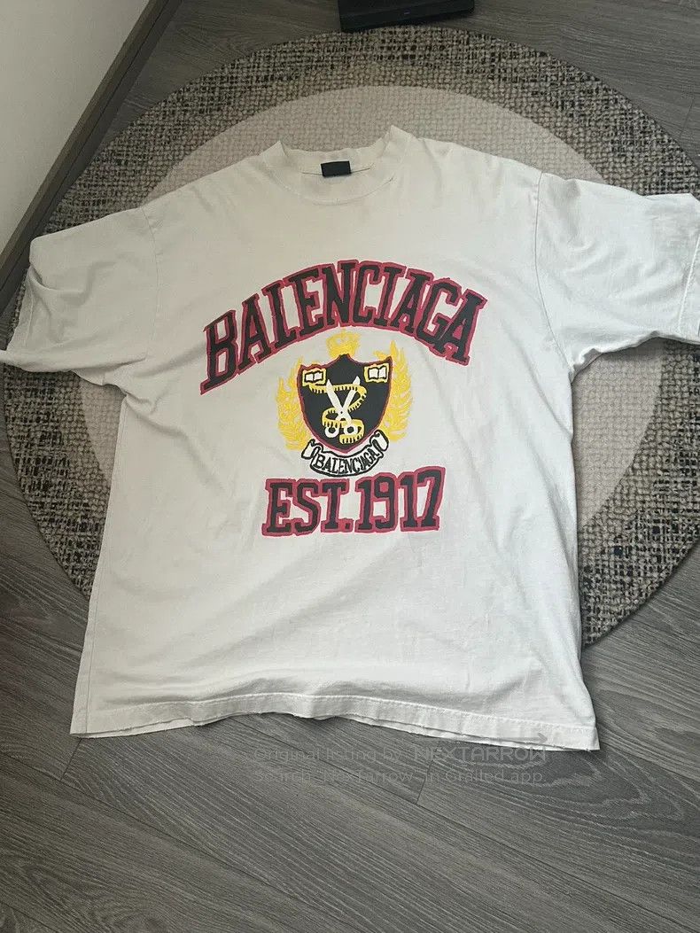 Balenciaga Balenciaga Logo letter pattern printed short-sleeve T-shir Size US L / EU 52-54 / 3 - 1 Thumbnail