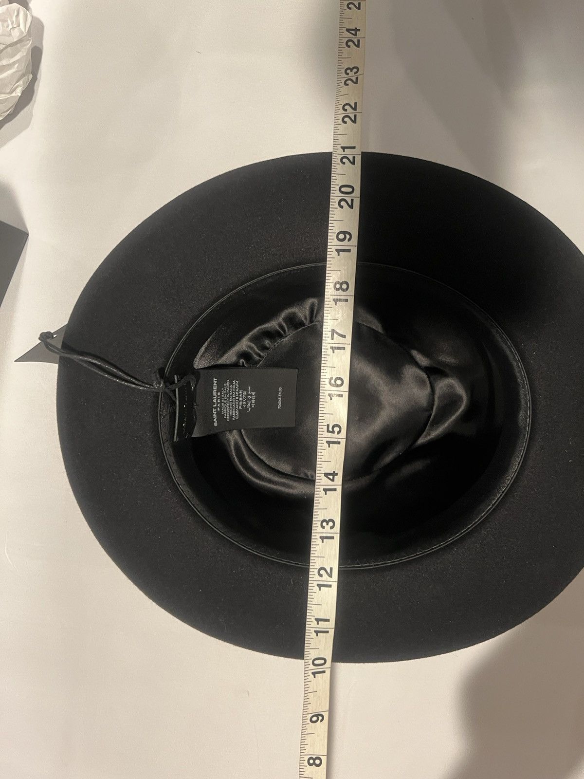 Saint Laurent Paris Saint Laurent mens fedora hat. 57/M Size ONE SIZE - 10 Thumbnail