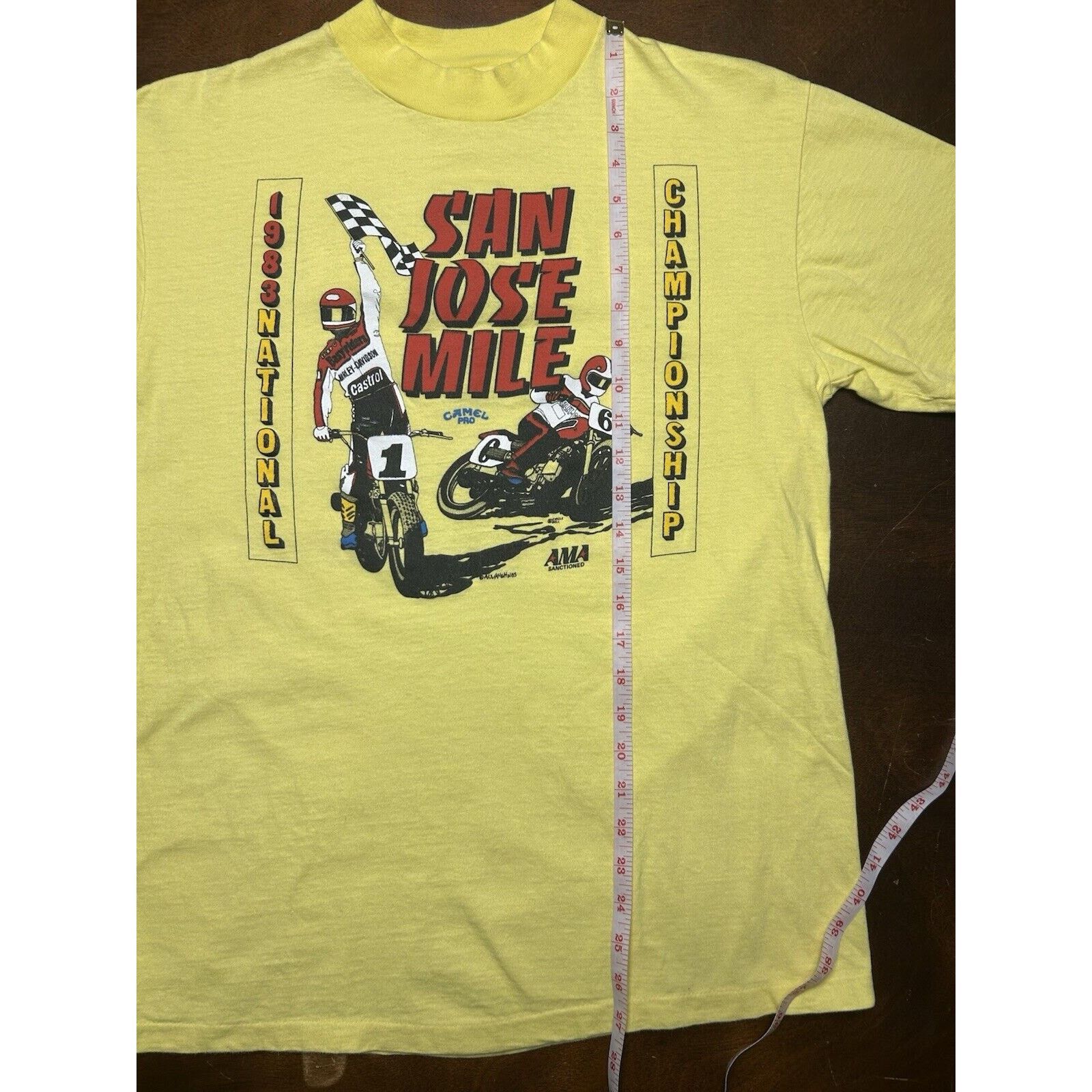Camel 80s Camel Pro San Jose Mile National Championship AMA Shirt Size US L / EU 52-54 / 3 - 8 Thumbnail