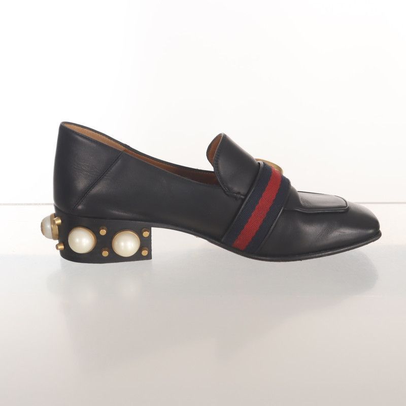 Gucci Gucci Black Pearl Mary Jane Shoes - Size US 5 / EU 37 - 1 Thumbnail