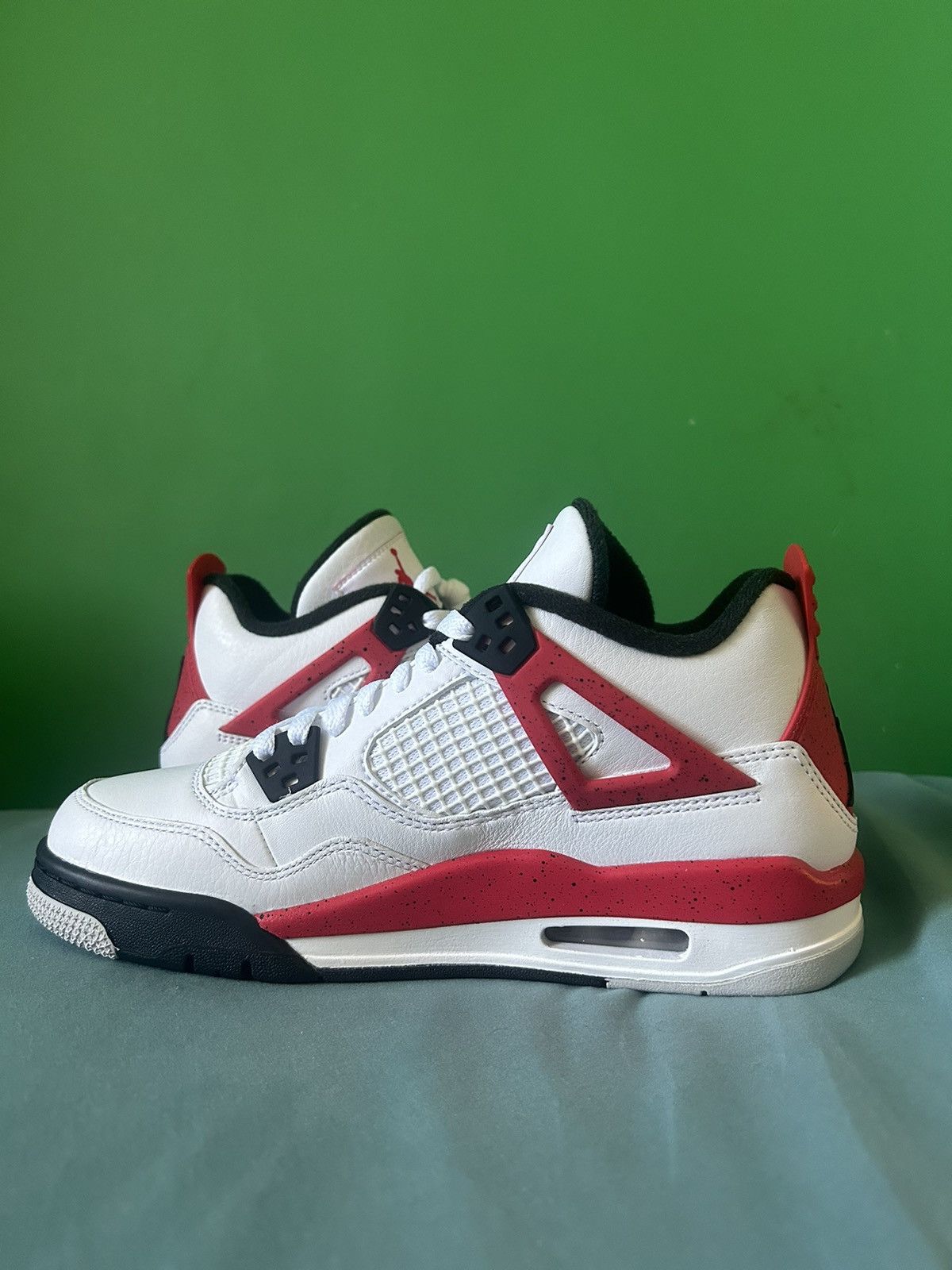 Jordan Brand Nike Air Jordan 4 Red Cement 2023 Size US 6.5 / EU 39-40 - 2 Thumbnail