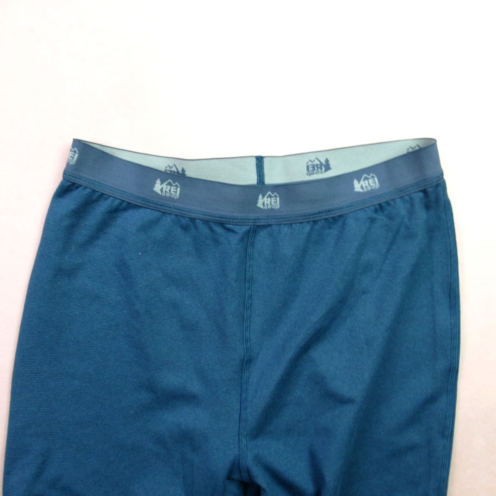 Vintage REI Leggings Womens XL 18 Blue Casual Stretch Lightweight Knit Ankle Pockets Logo Athletic Jeans Trousers Size 40" / US 18 - 2 Thumbnail
