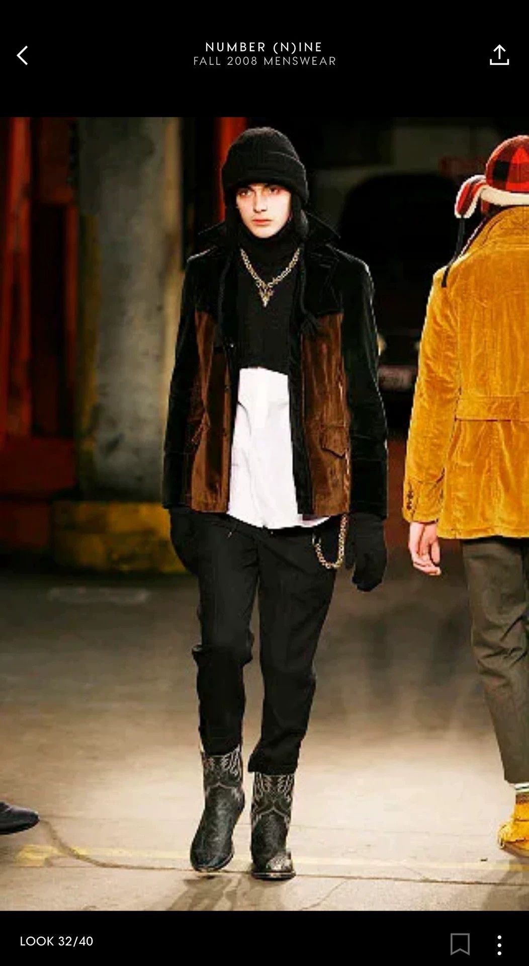 Number (N)ine Number (N)ine 08AW Runway Velvet Jacket Size US M / EU 48-50 / 2 - 4 Thumbnail