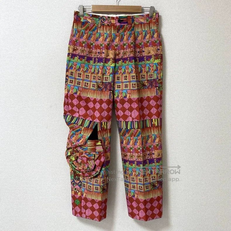 Comme des Garcons Comme des Garcons size S Navy vintage lace design trousers Size 25" / US 0 / IT 36 - 1 Thumbnail