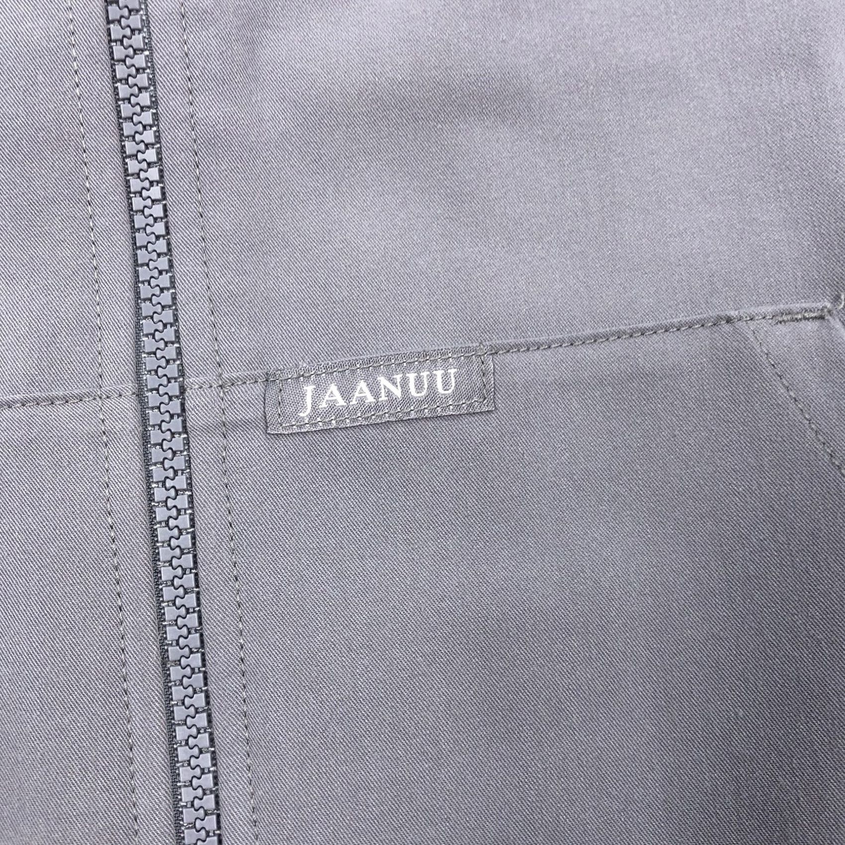 Vintage JAANUU Bomber Jacket Full Zip Gray Black Size M Men Shirt? Size US M / EU 48-50 / 2 - 4 Thumbnail