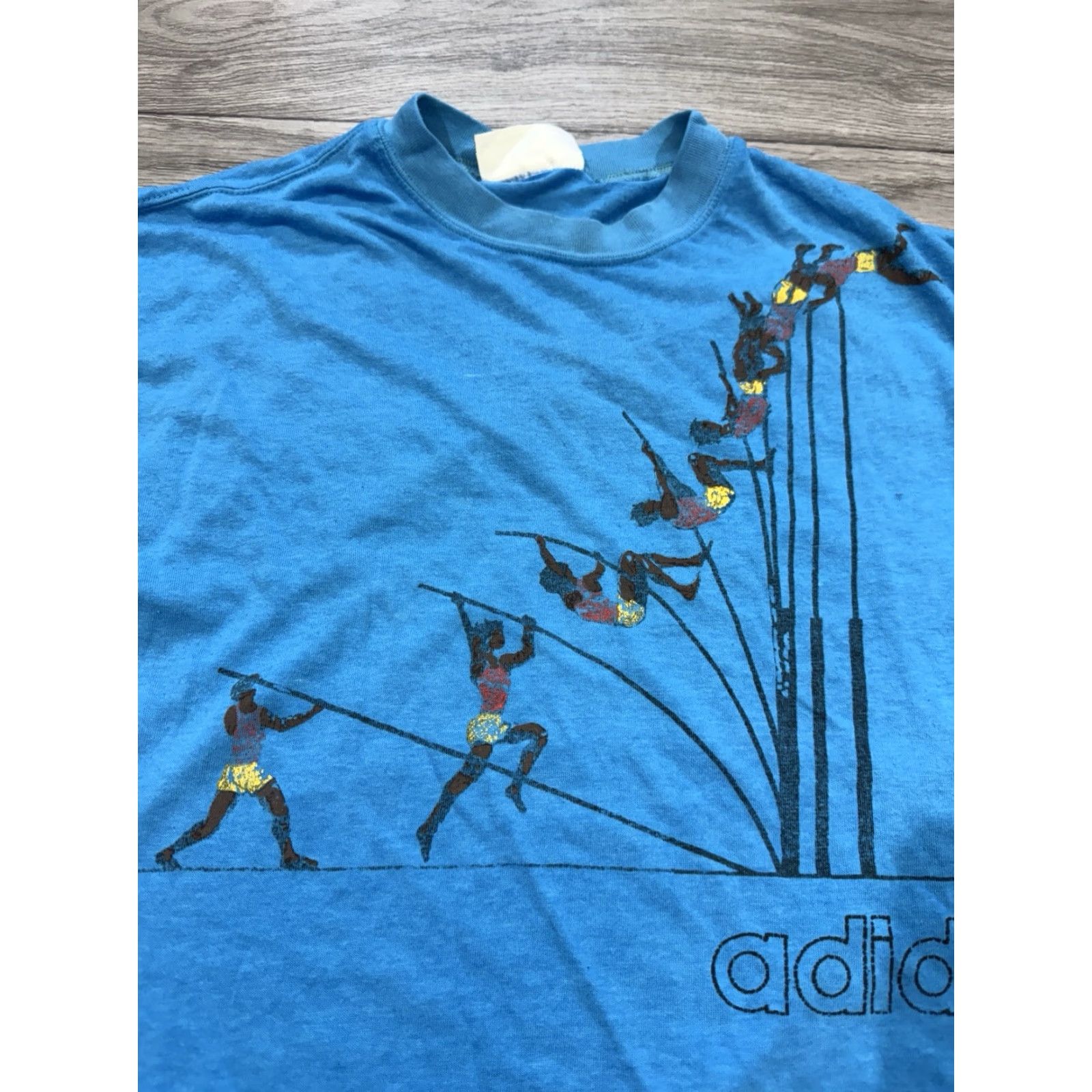 Adidas VINTAGE adidas Pole Vault Logo T-shirt Men’s M Blue 90s Sports Olympic Logo Mens Size US M / EU 48-50 / 2 - 4 Thumbnail
