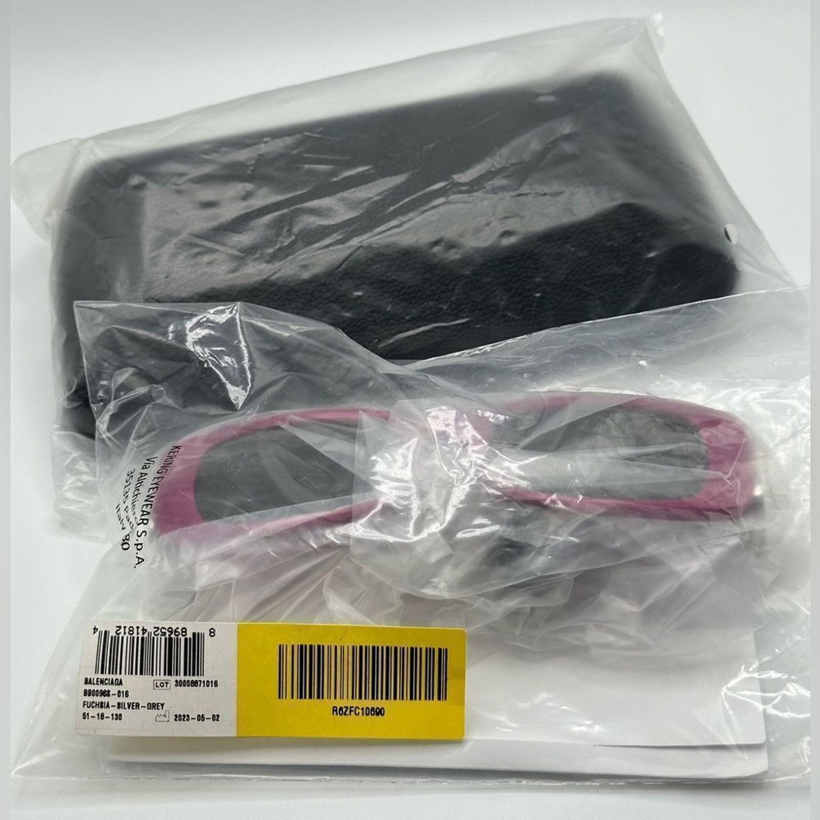 Balenciaga NEW BALENCIAGA BB0096 016 Fuchsia/Silver/Grey Sunglasses Size ONE SIZE - 9 Thumbnail