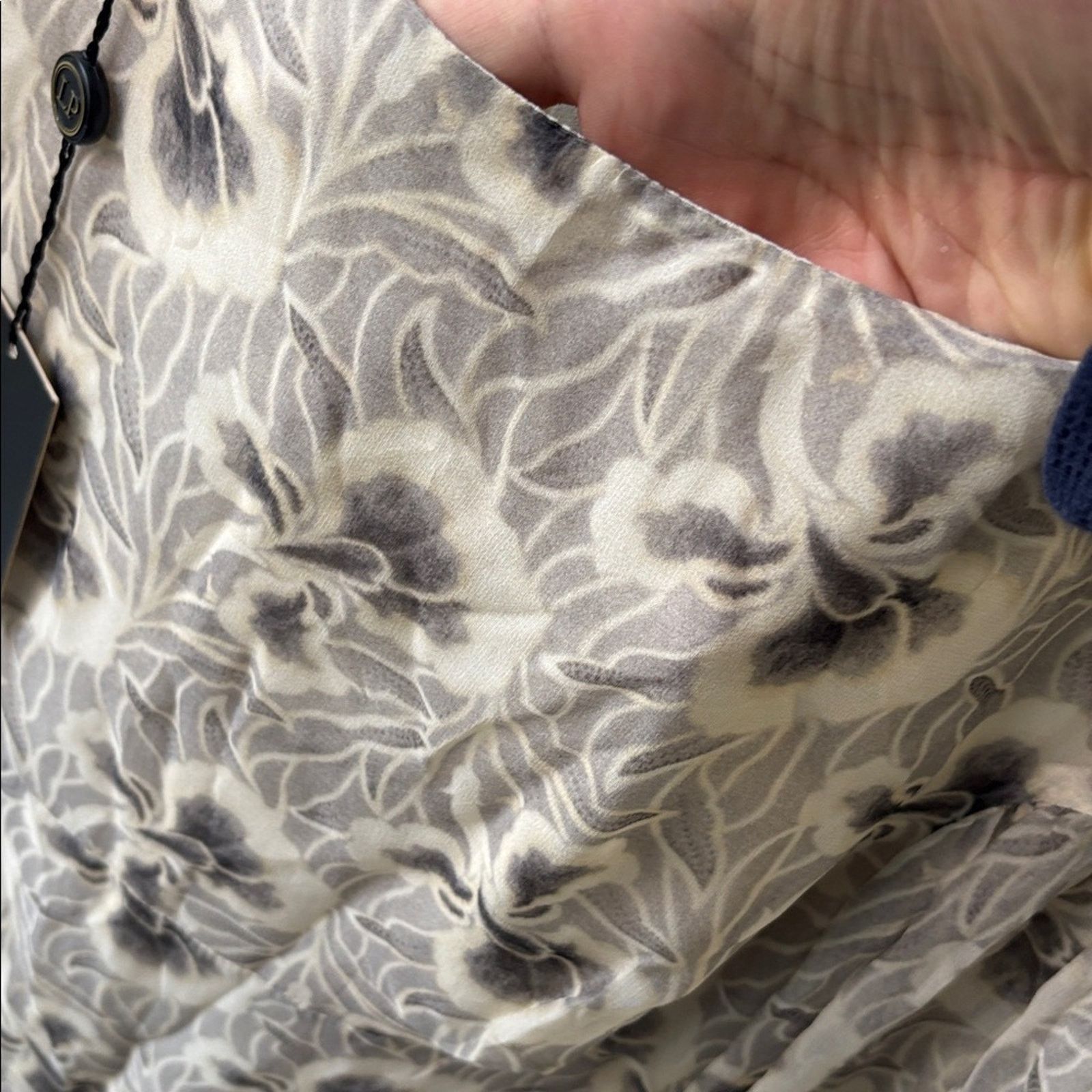 La Perla La Perla Black and Cream Floral Midi Dress Women's Size M Size M / US 6-8 / IT 42-44 - 13 Thumbnail
