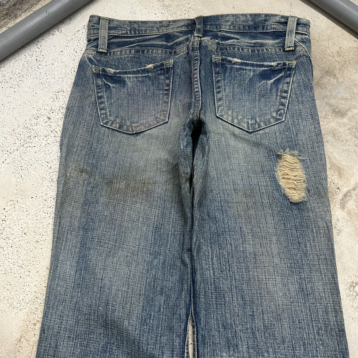 Hysteric Glamour Japanese brand Flared Distressed Jeans Size US 30 / EU 46 - 7 Thumbnail