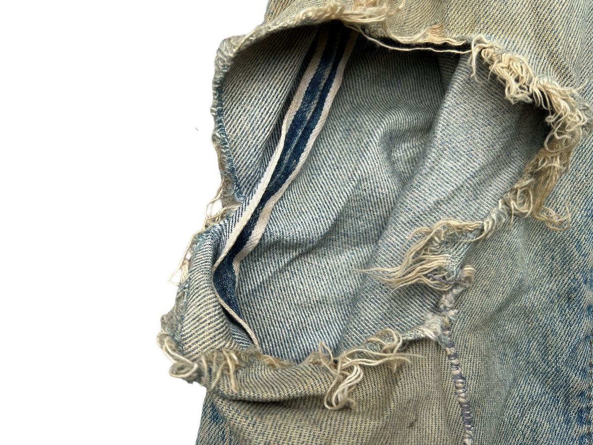 Levi's Vintage Clothing Vintage 80s Levi’s 501 Selvedge Distressed Denim Jeans 32x31 Size US 32 / EU 48 - 14 Thumbnail