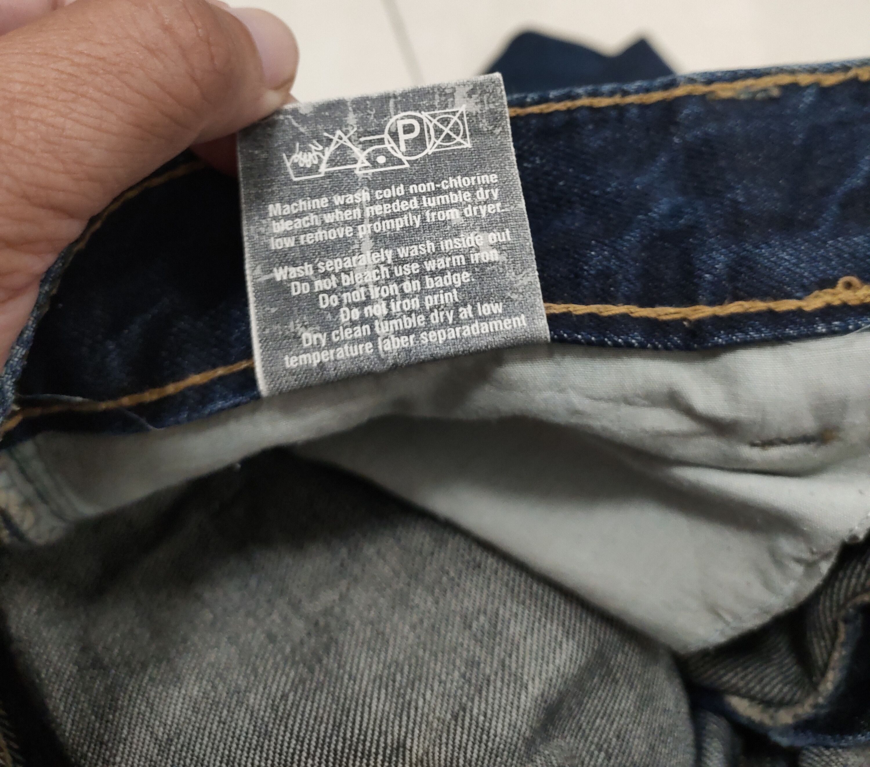 Japanese Brand 💥 Nice Distressed Freestyle Flared Wim Denim 💥 Size US 33 - 9 Thumbnail