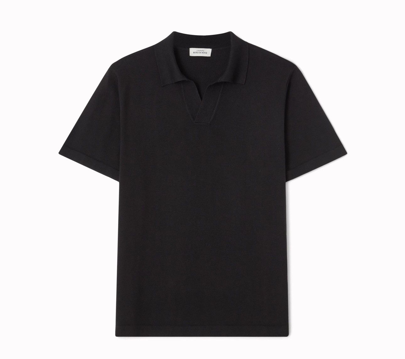 Berg & Berg Berg & Berg - BERNT Knitted Polo Black - Large Size US L / EU 52-54 / 3 - 2 Thumbnail