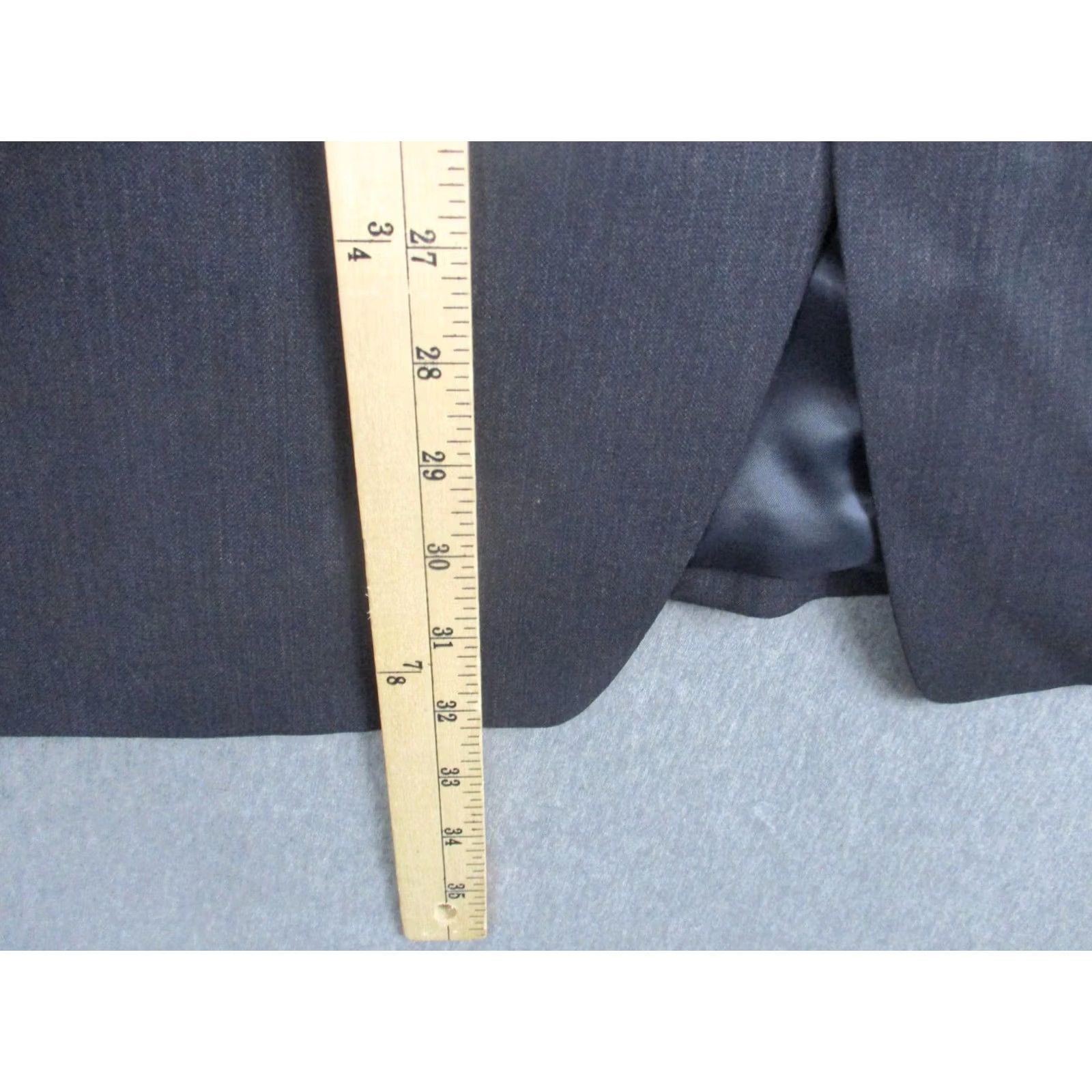 Ralph Lauren Lauren Ralph Lauren Blazer Mens 46R Gray Wool Two Button Sport Coat Jacket Size 46R - 3 Thumbnail