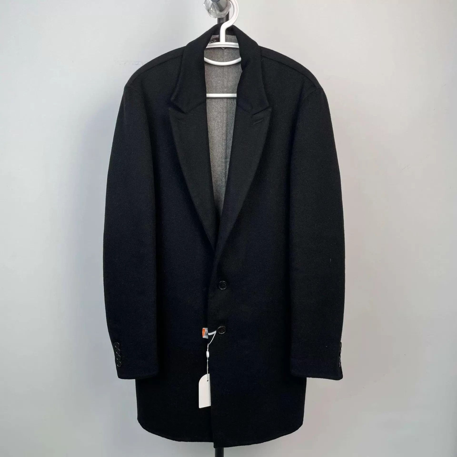 Dior Black Long Wool Blend Coat Size S Size US S / EU 44-46 / 1 - 1 Thumbnail