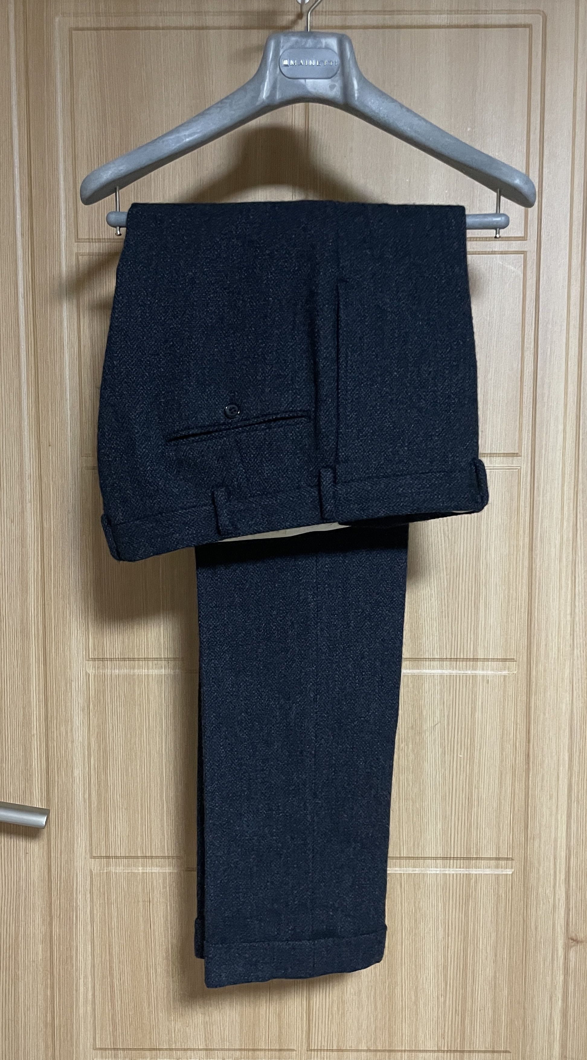 J. Press J.Press Lovat Tweed herringbone Navy 3 piece suit L-XL Size 40L - 4 Thumbnail