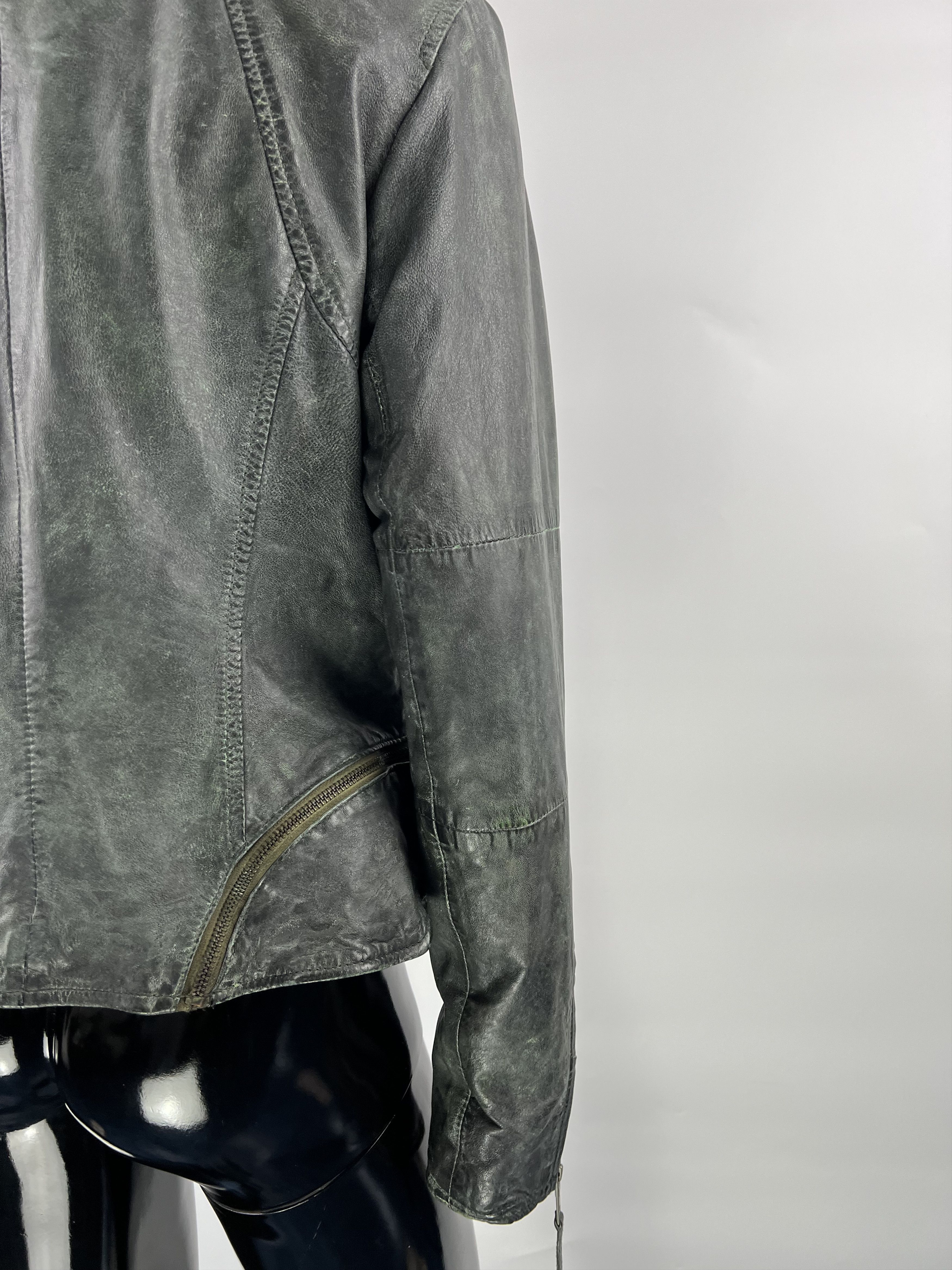 Designer Maze Women's Leather Biker Jacket Size L Size L / US 10 / IT 46 - 11 Thumbnail