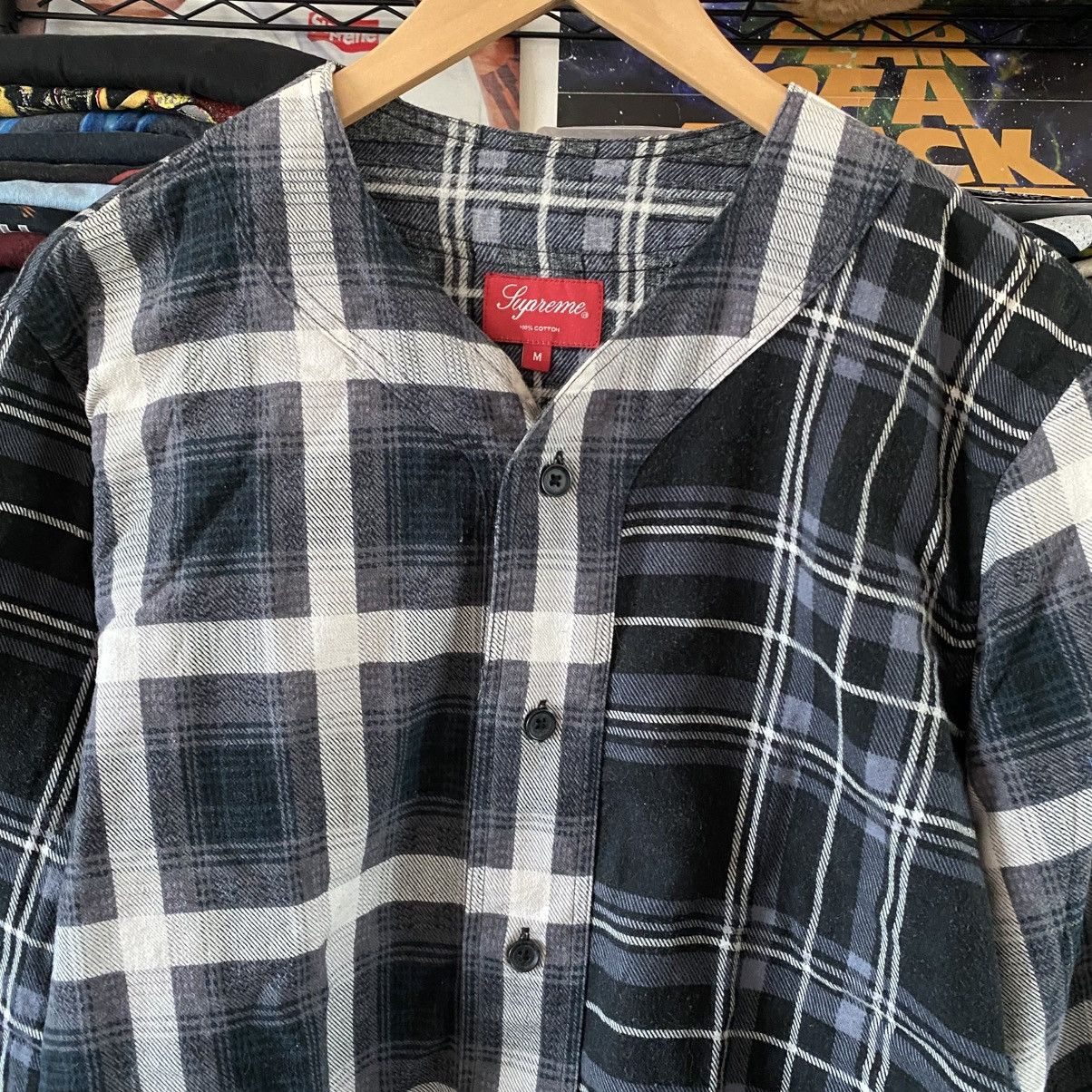 Supreme Supreme Multi Plaid Flannel Shirt Black 2016 Size US M / EU 48-50 / 2 - 2 Thumbnail