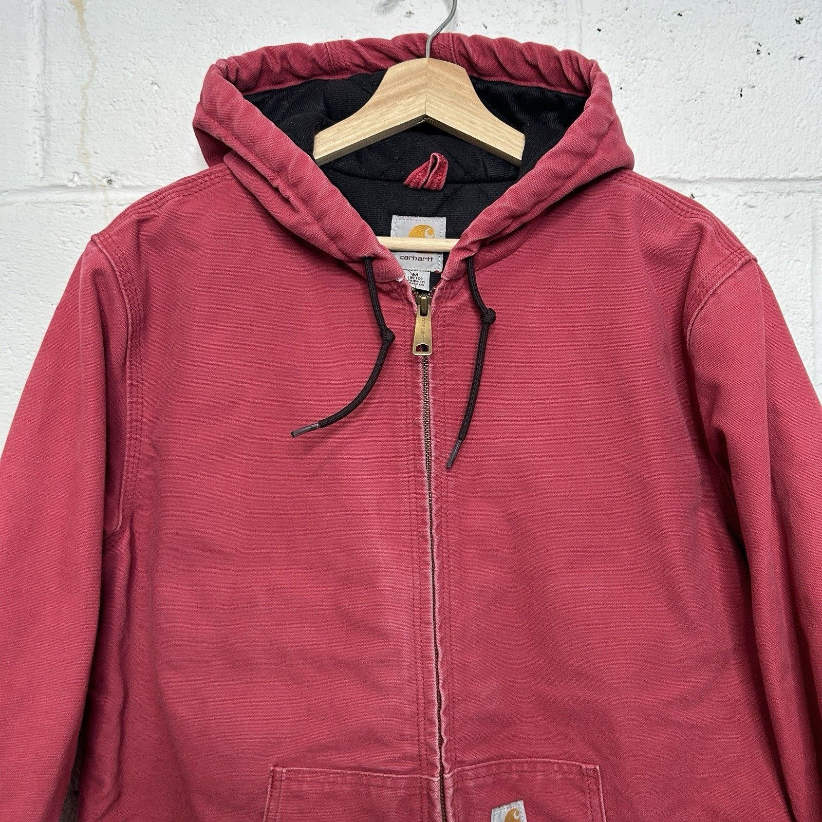 Carhartt Y2K Carhartt Quilted Hooded Jacket “Crabapple Pink” WJ130 Size M / US 6-8 / IT 42-44 - 4 Thumbnail
