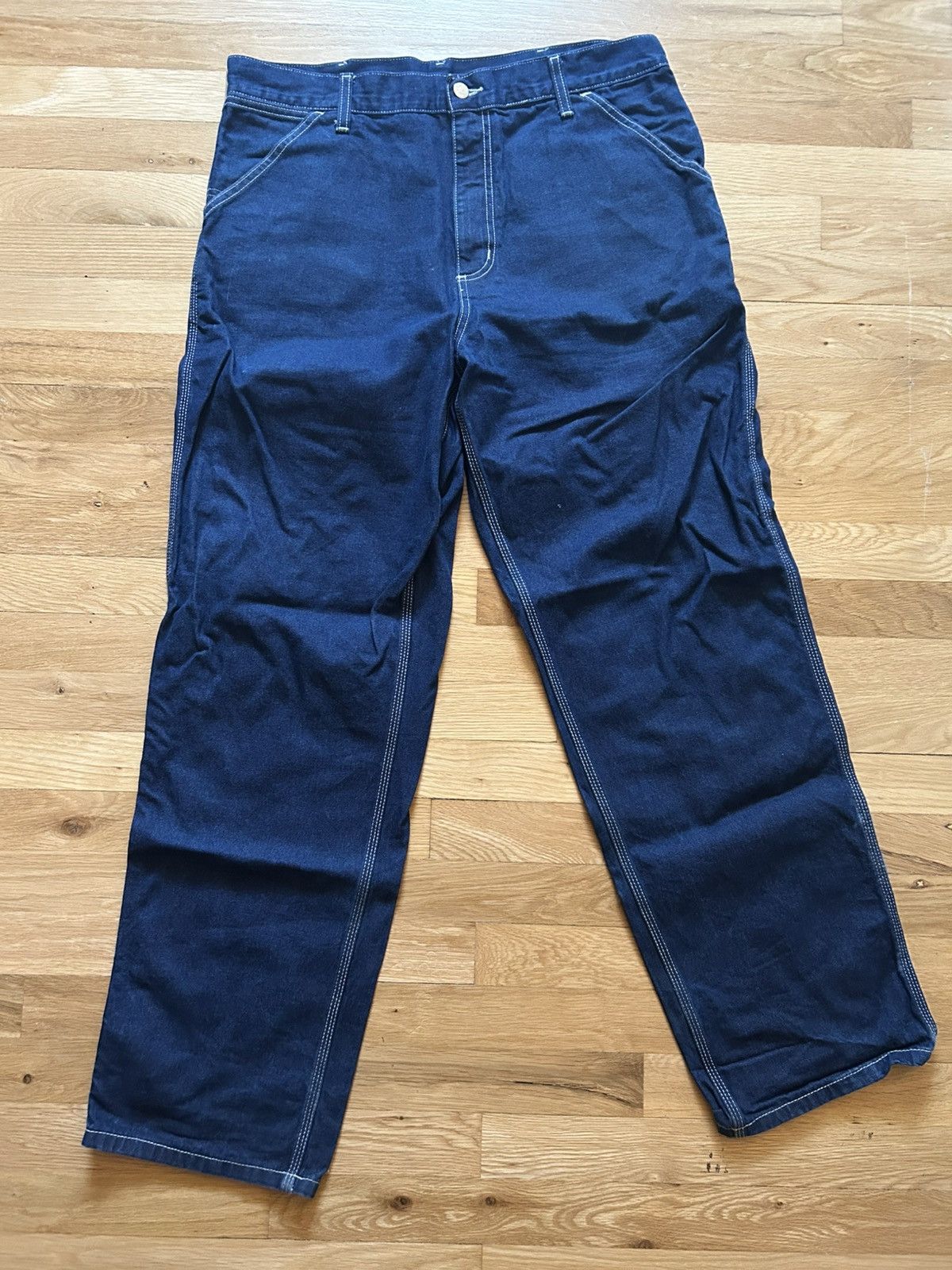 Carhartt Wip Carhartt WIP simple pant raw denim 34x32 Size US 34 / EU 50 - 2 Thumbnail
